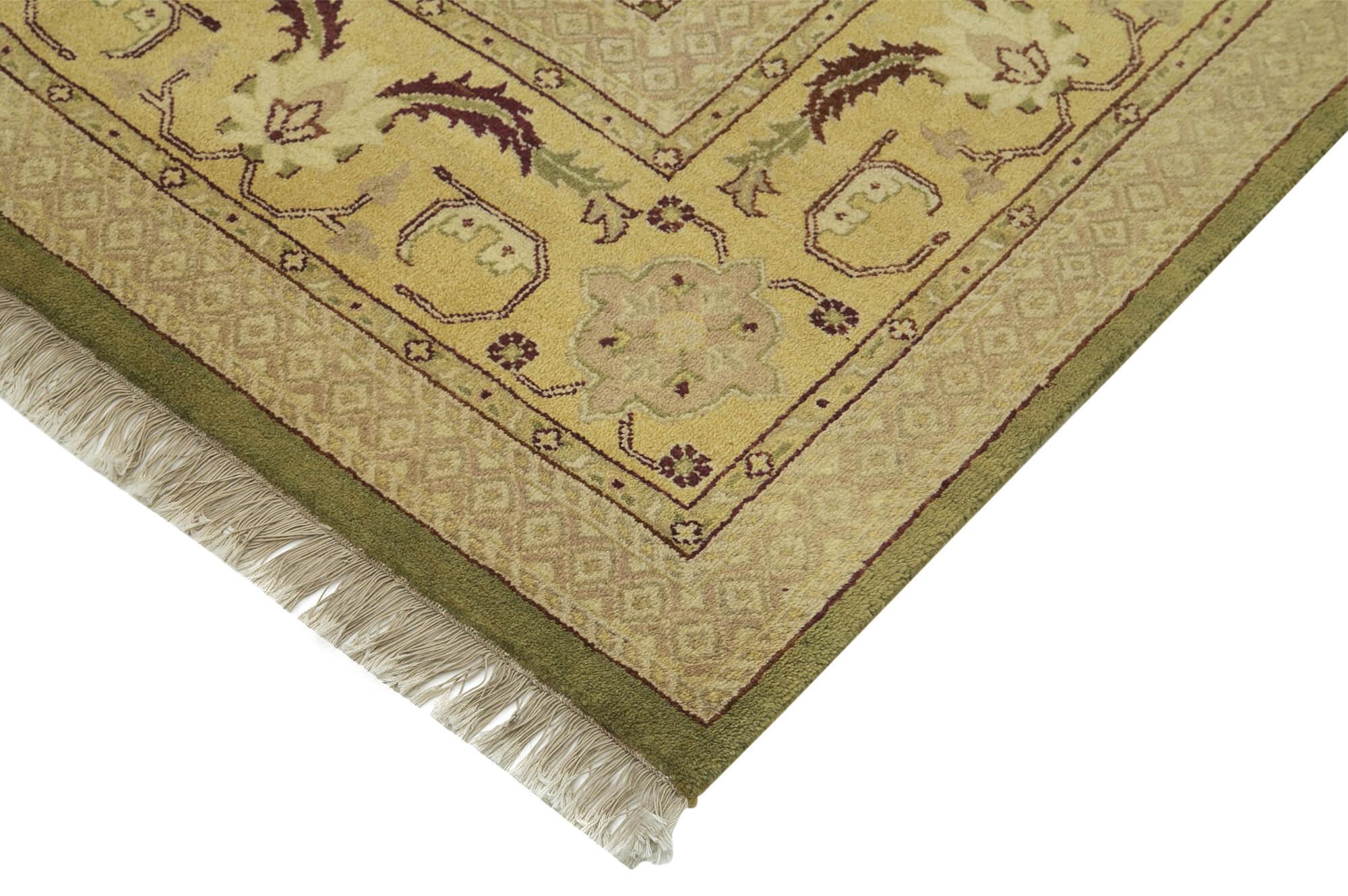 9 x 12 Green Oushak Rug - 3387