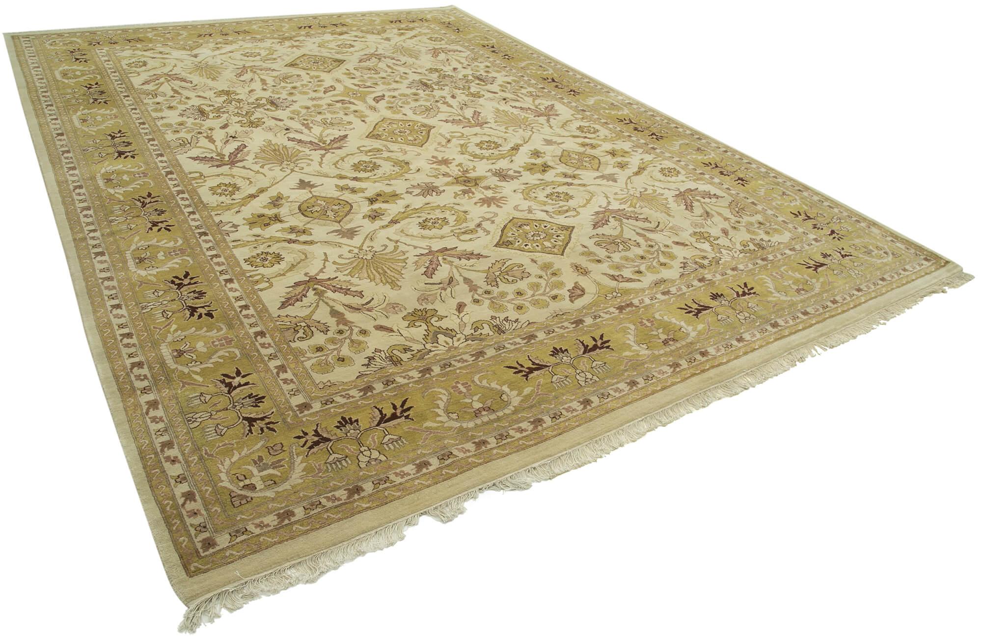 10 x 14 Beige Oushak Rug - 3388