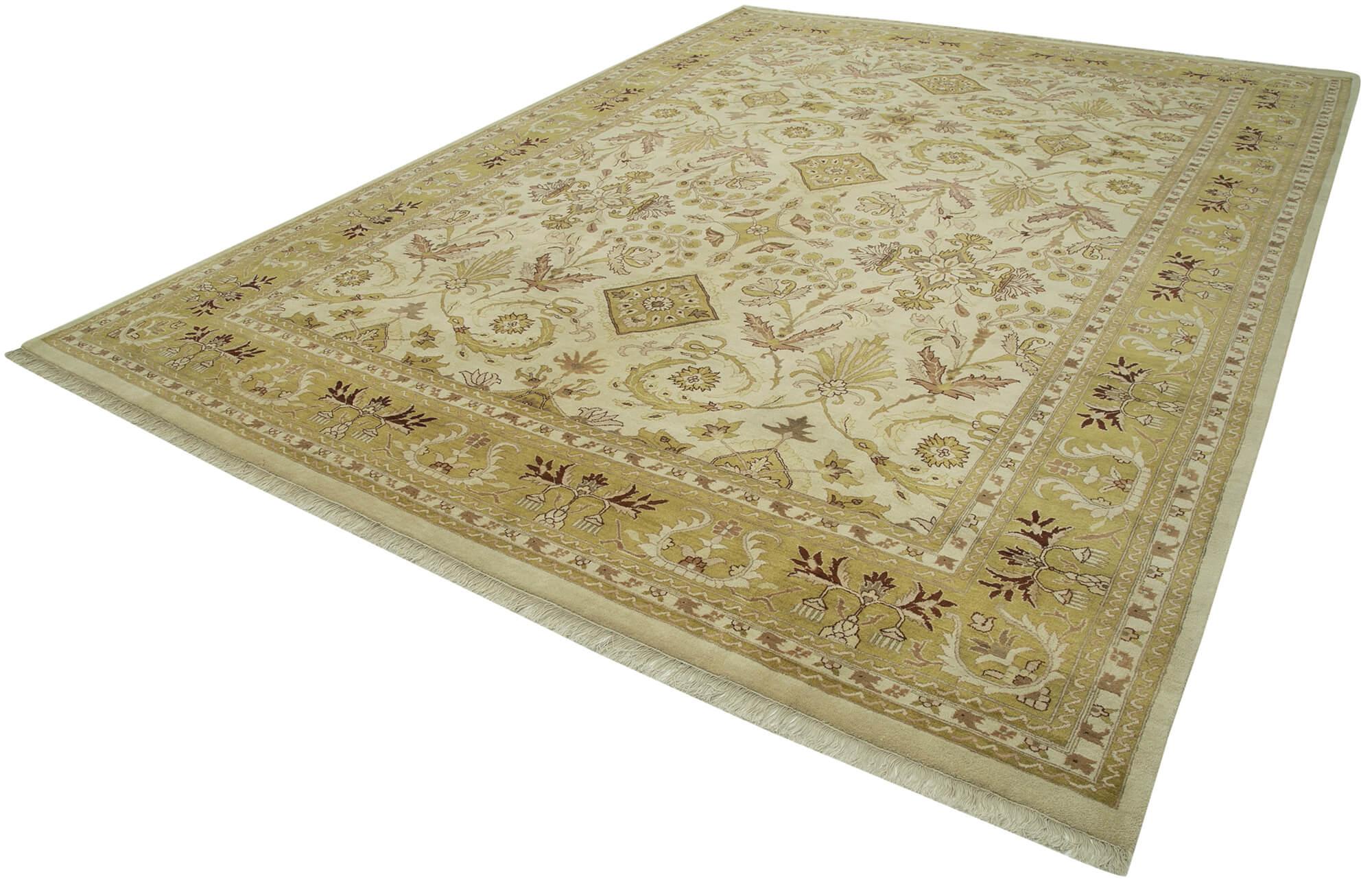 10 x 14 Beige Oushak Rug - 3388