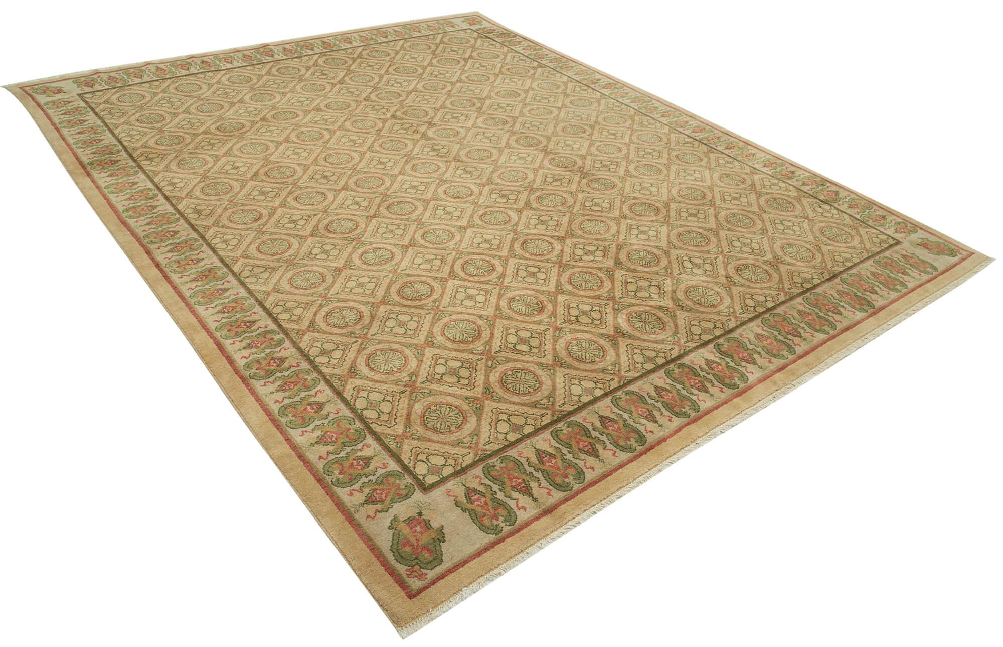 8 x 10 Beige Oushak Rug - 3392