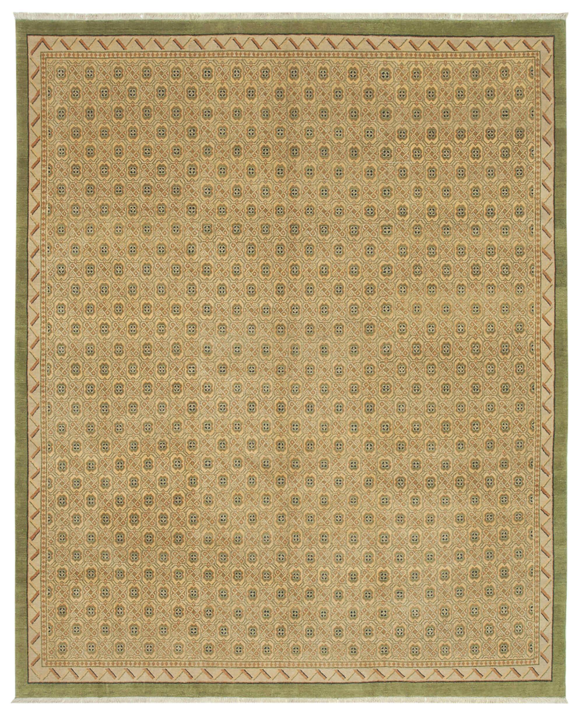 8 x 10 Beige Oushak Rug - 3393