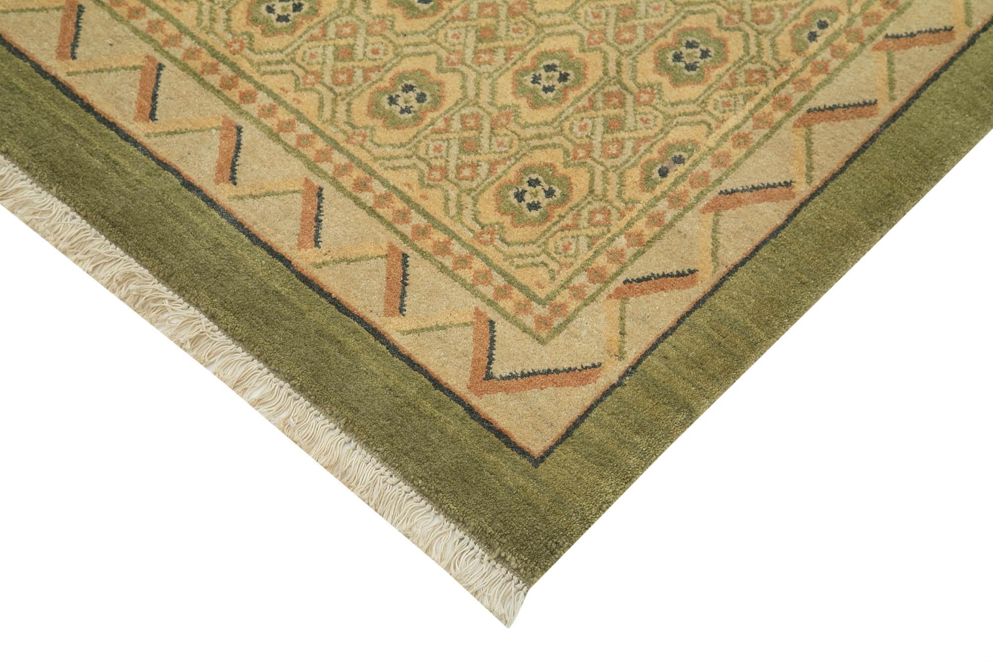 8 x 10 Beige Oushak Rug - 3393