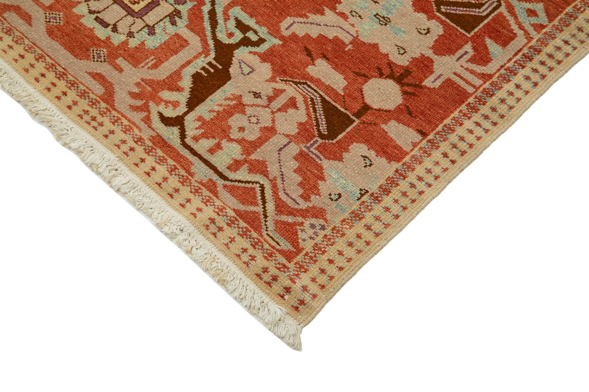 9 x 11 Beige Oushak Rug - 3395