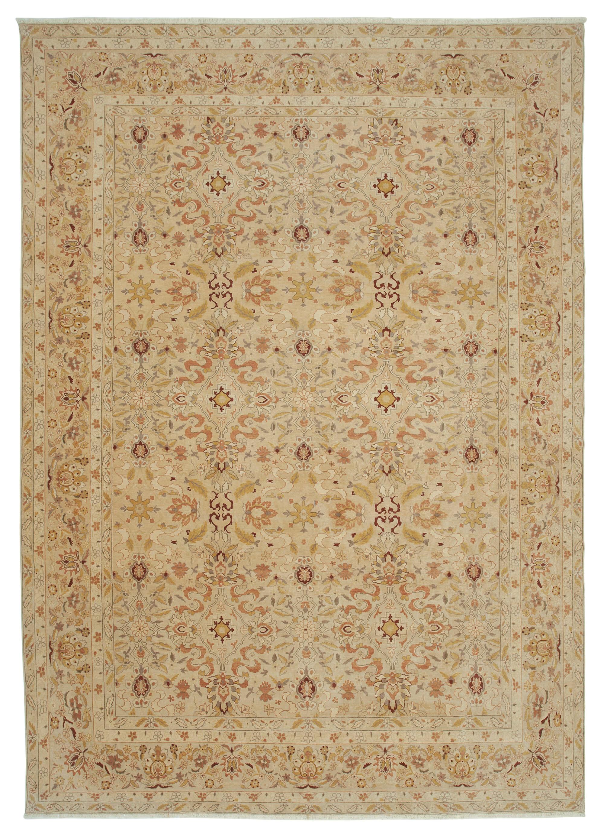 10 x 14 Beige Oushak Rug - 3396