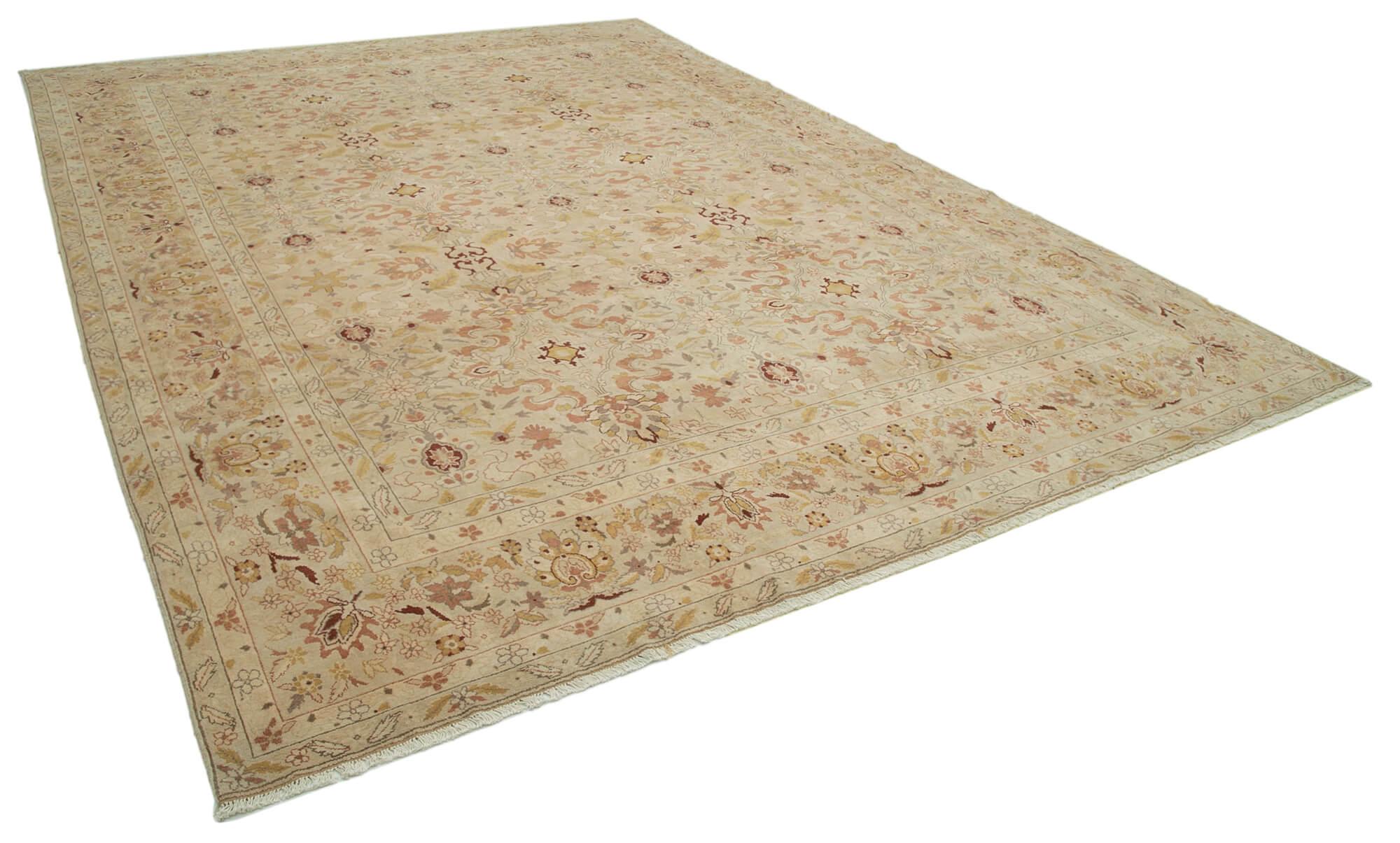 10 x 14 Beige Oushak Rug - 3396