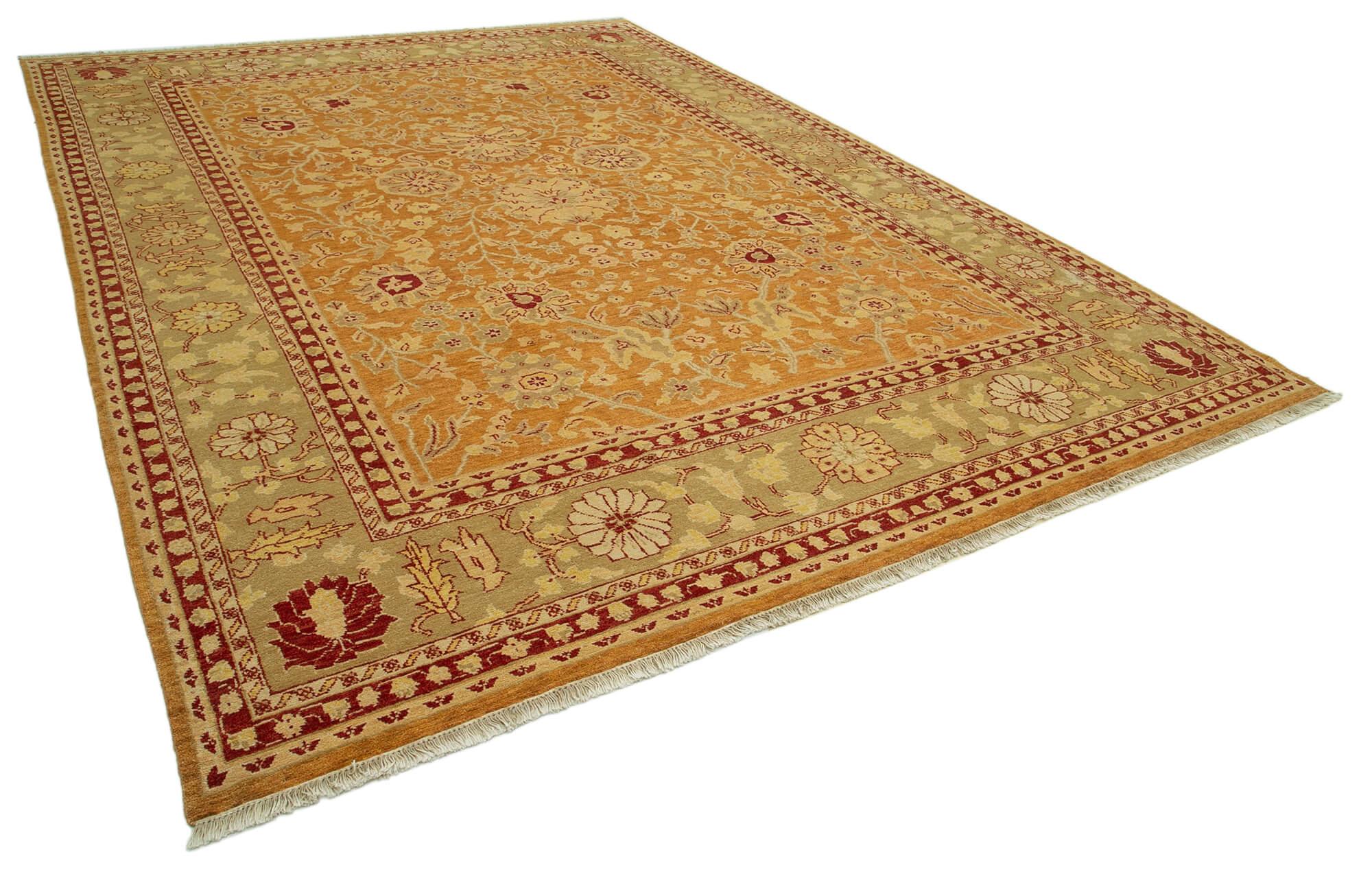 10 x 14 Orange Oushak Rug - 3397