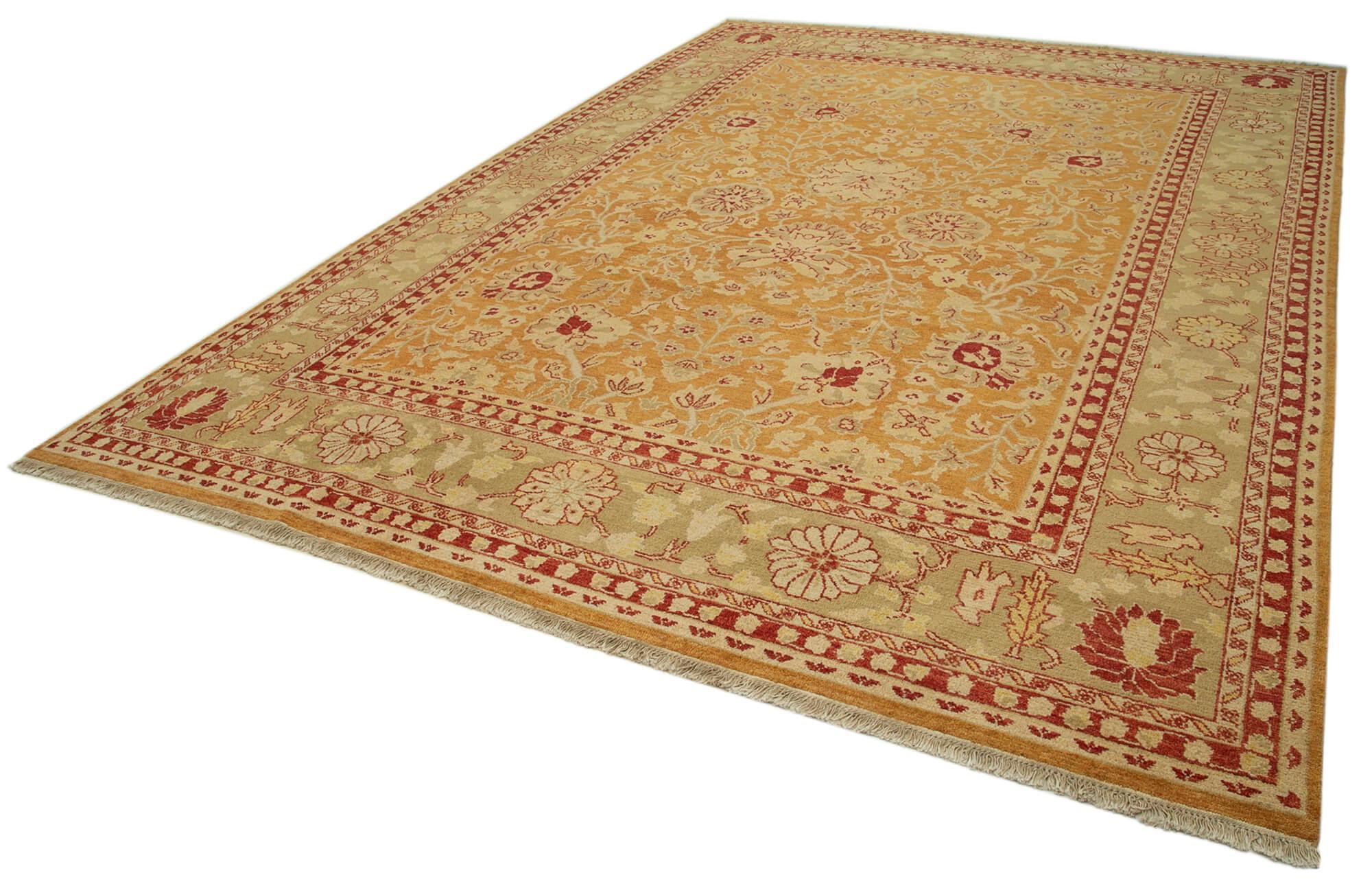 10 x 14 Orange Oushak Rug - 3397