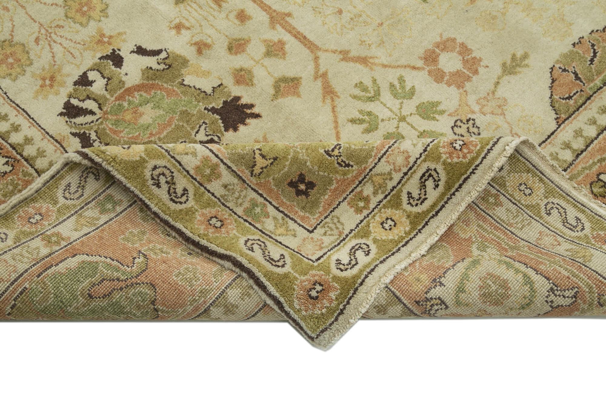 9 x 12 Beige Oushak Rug - 3398