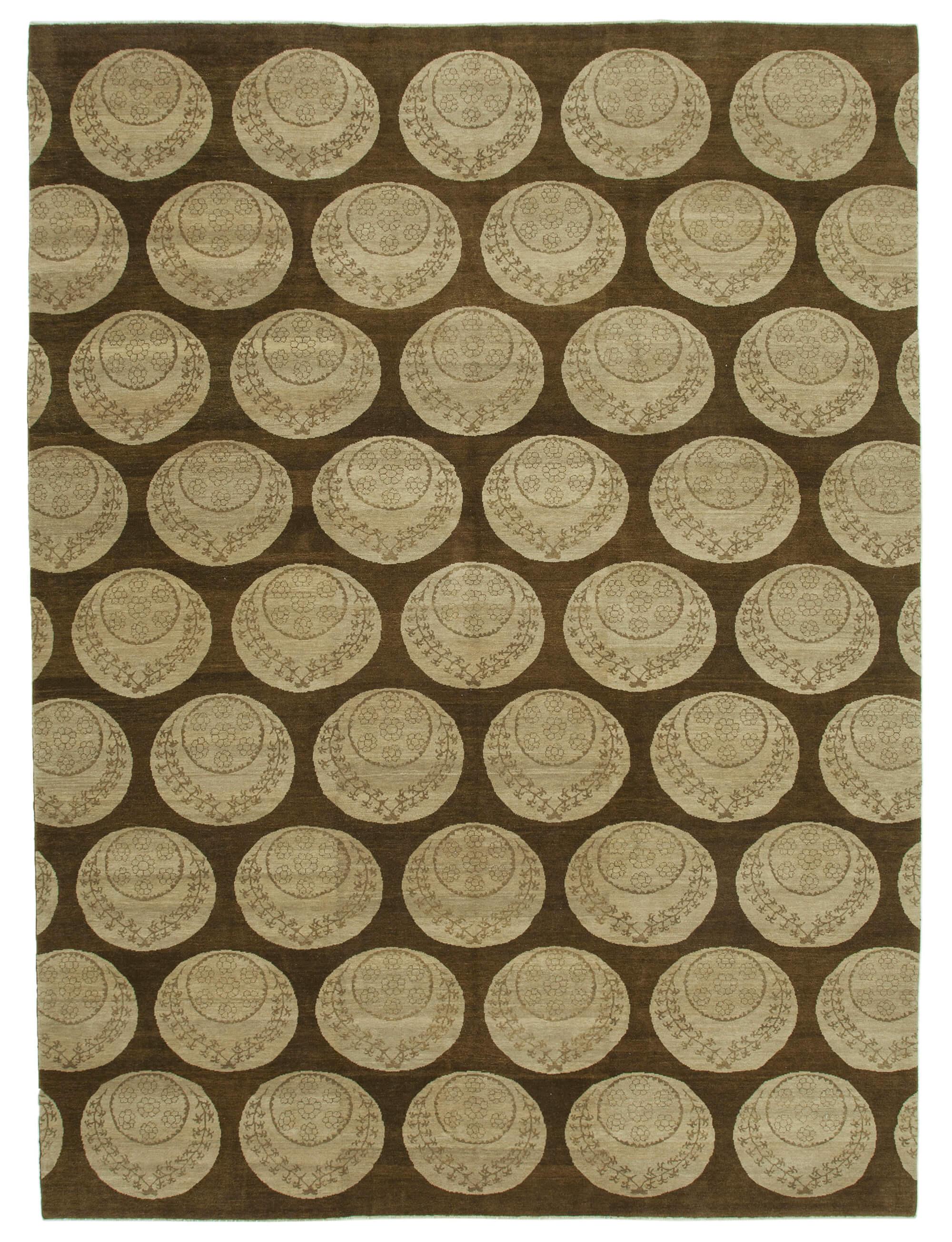 9 x 12 Brown Oushak Rug - 3401