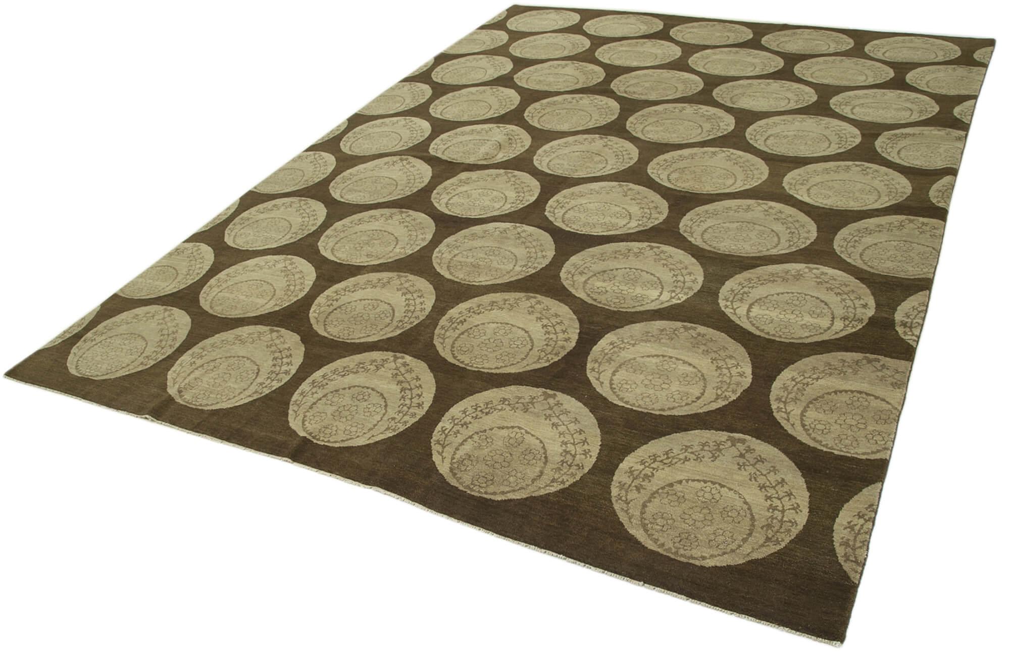 9 x 12 Brown Oushak Rug - 3401