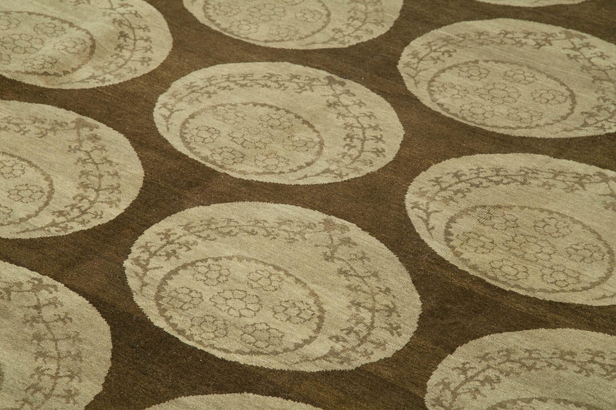 9 x 12 Brown Oushak Rug - 3401