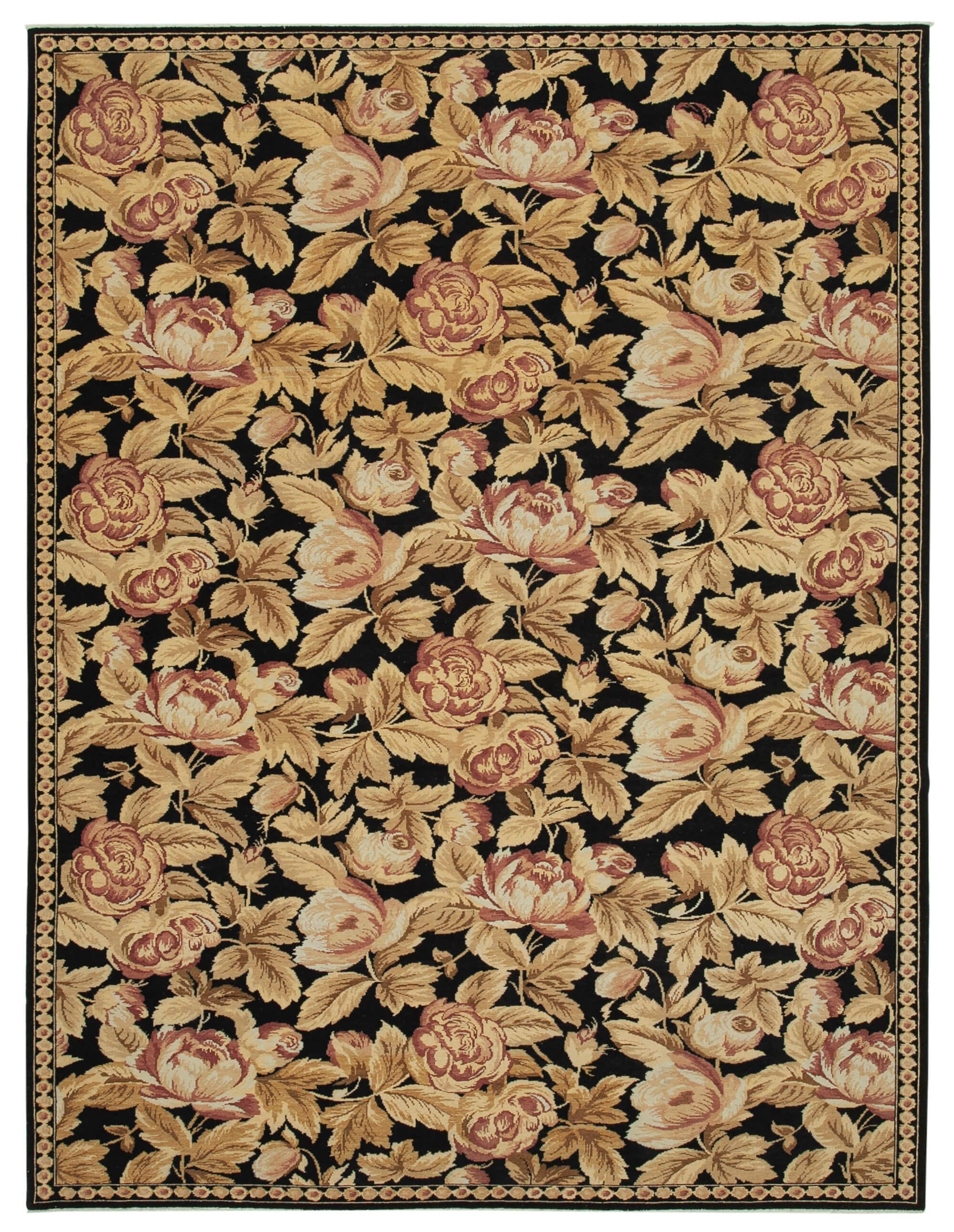 9 x 11 Beige Oushak Rug - 3408