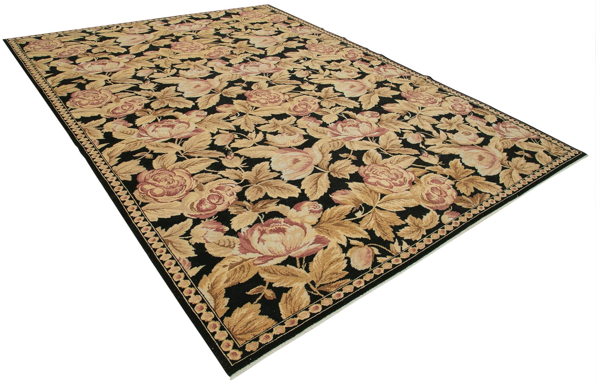 9 x 11 Beige Oushak Rug - 3408