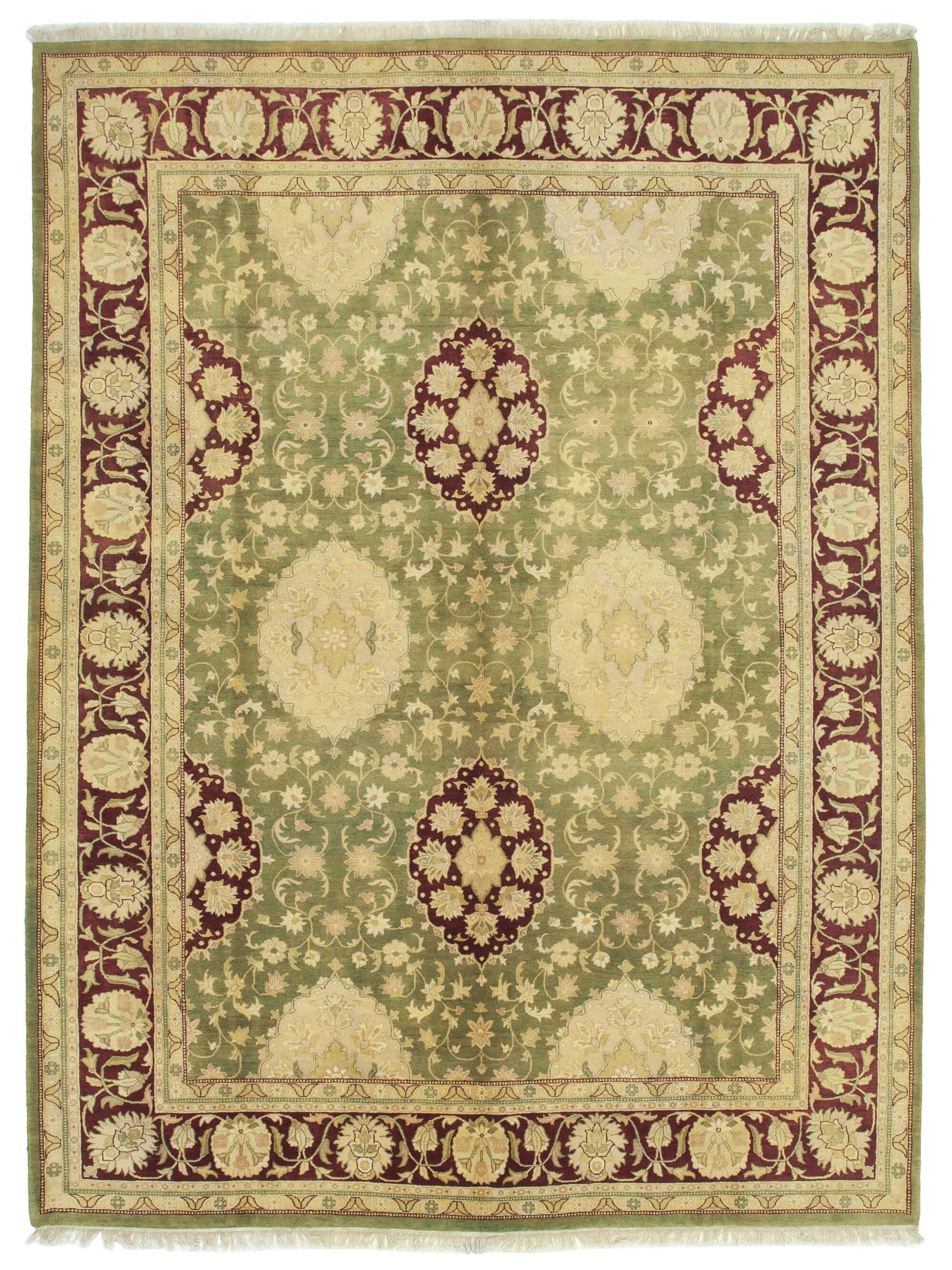 9 x 12 Green Oushak Rug - 3411