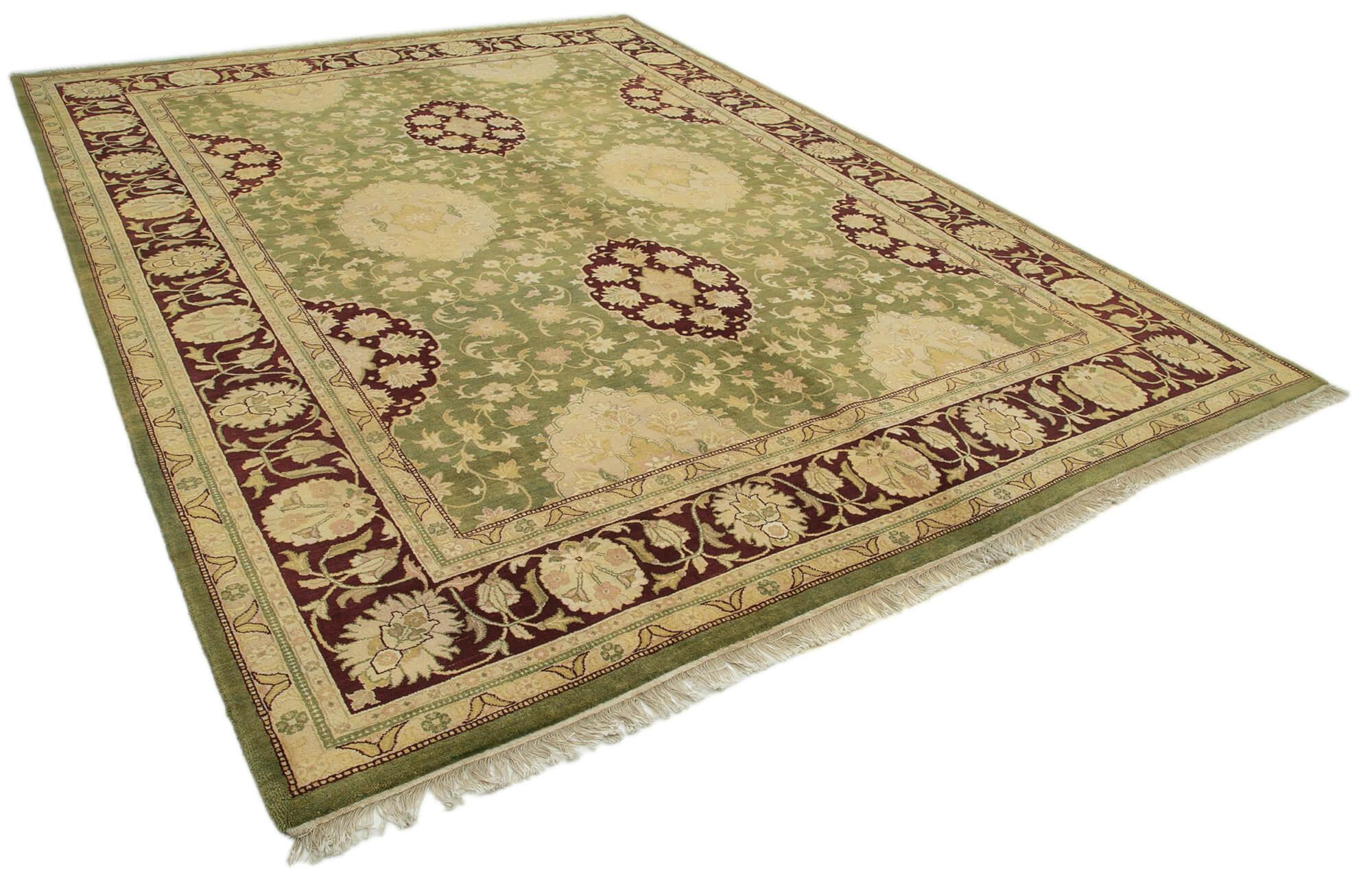 9 x 12 Green Oushak Rug - 3411