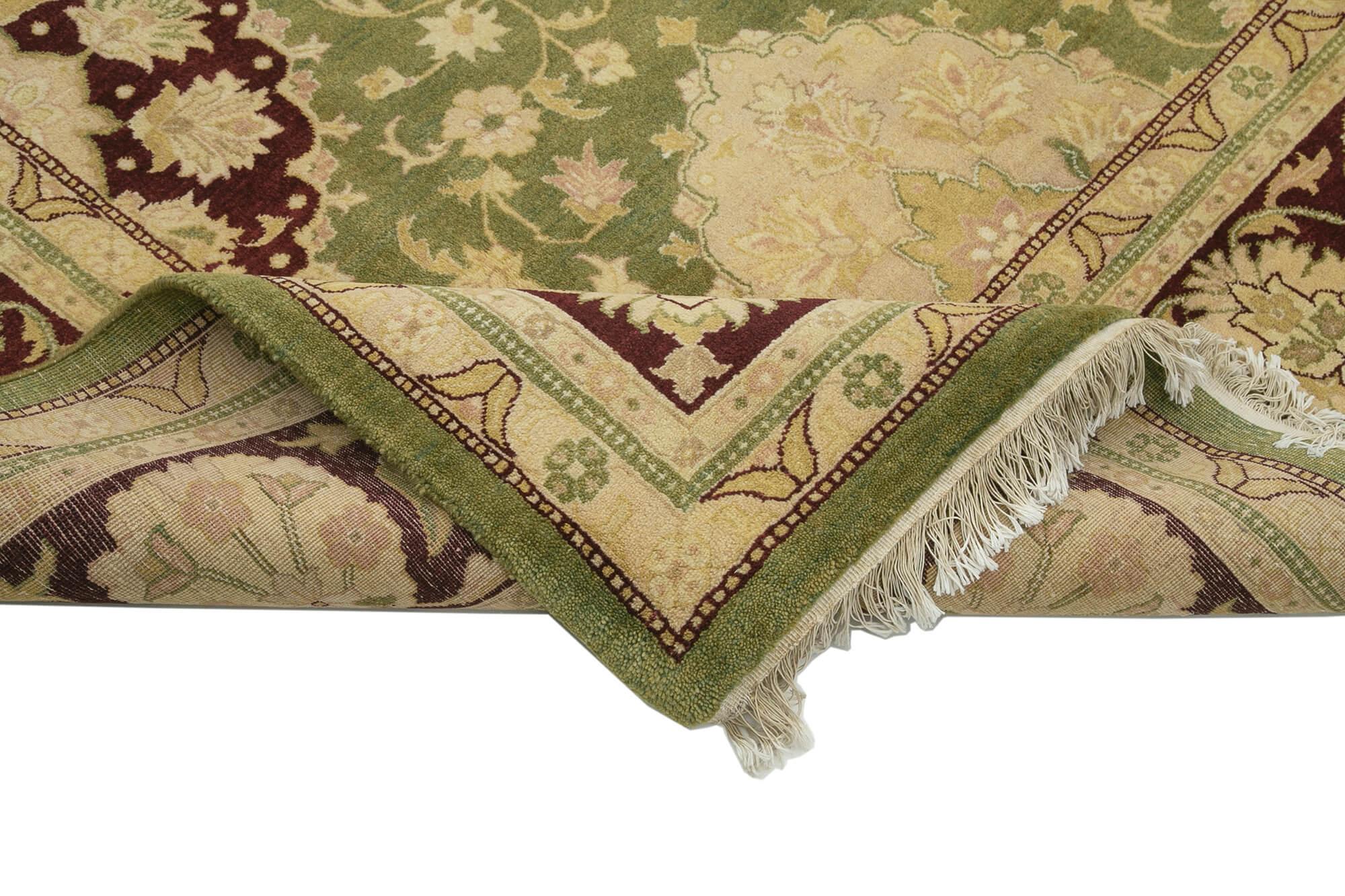 9 x 12 Green Oushak Rug - 3411