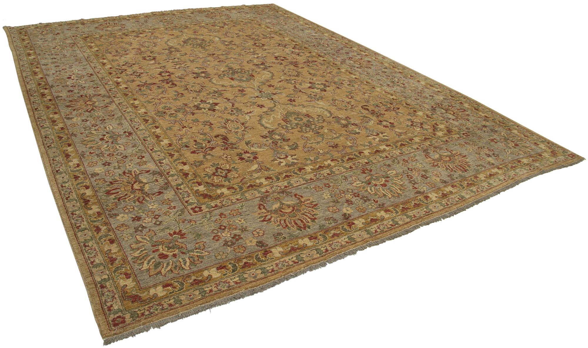 10 x 13 Brown Oushak Rug - 3414