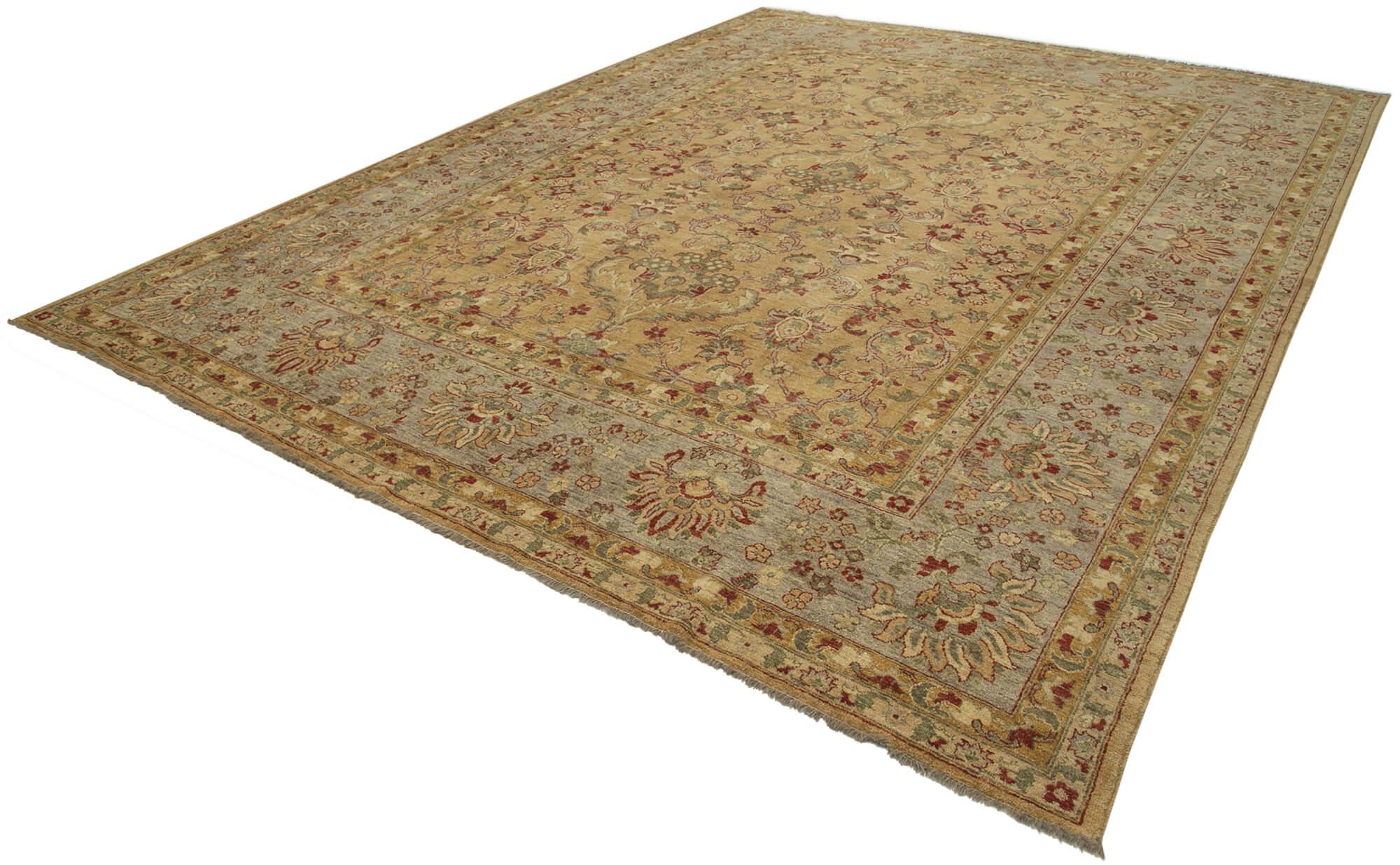 10 x 13 Brown Oushak Rug - 3414