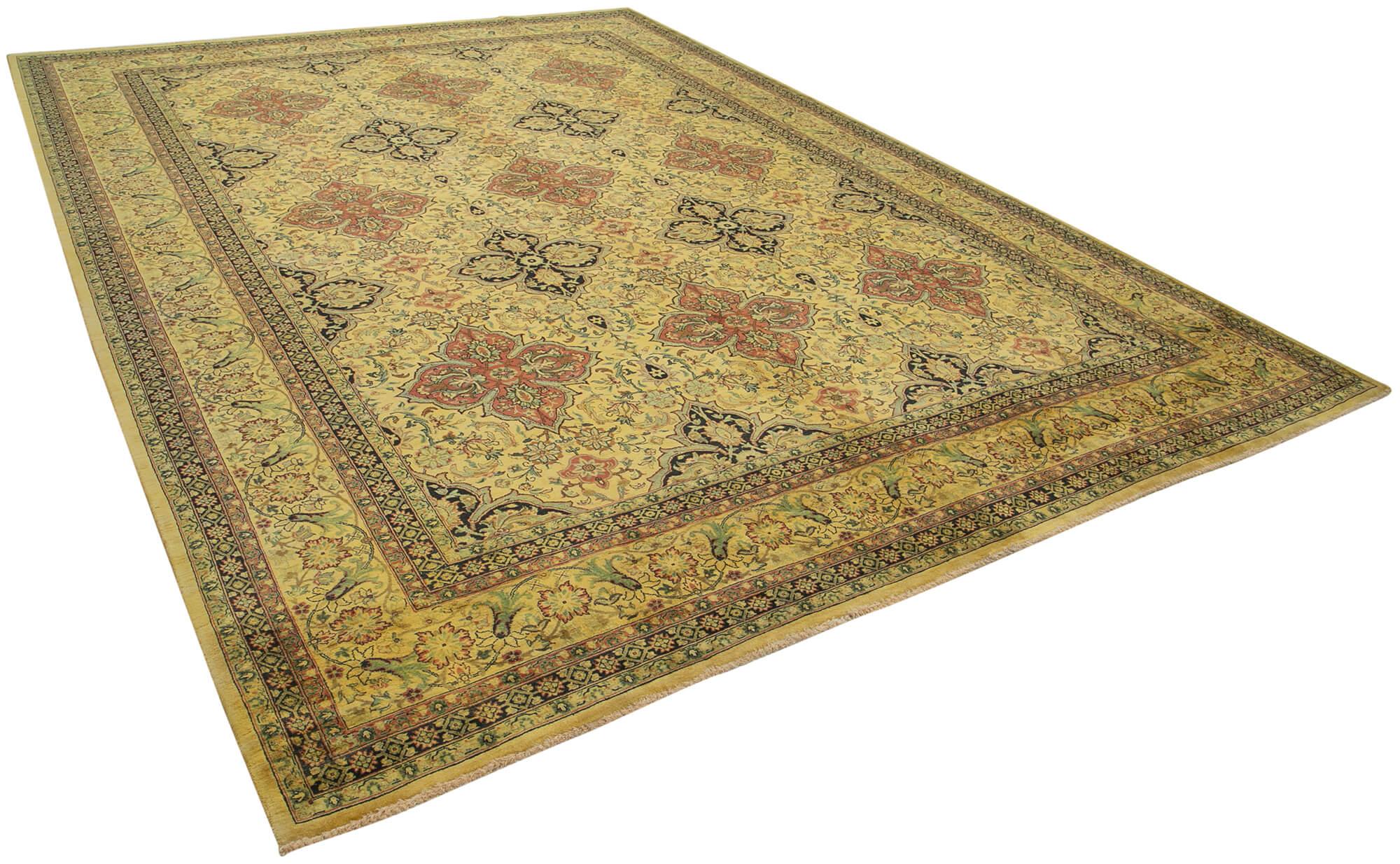 10 x 14 Yellow Oushak Rug - 3415