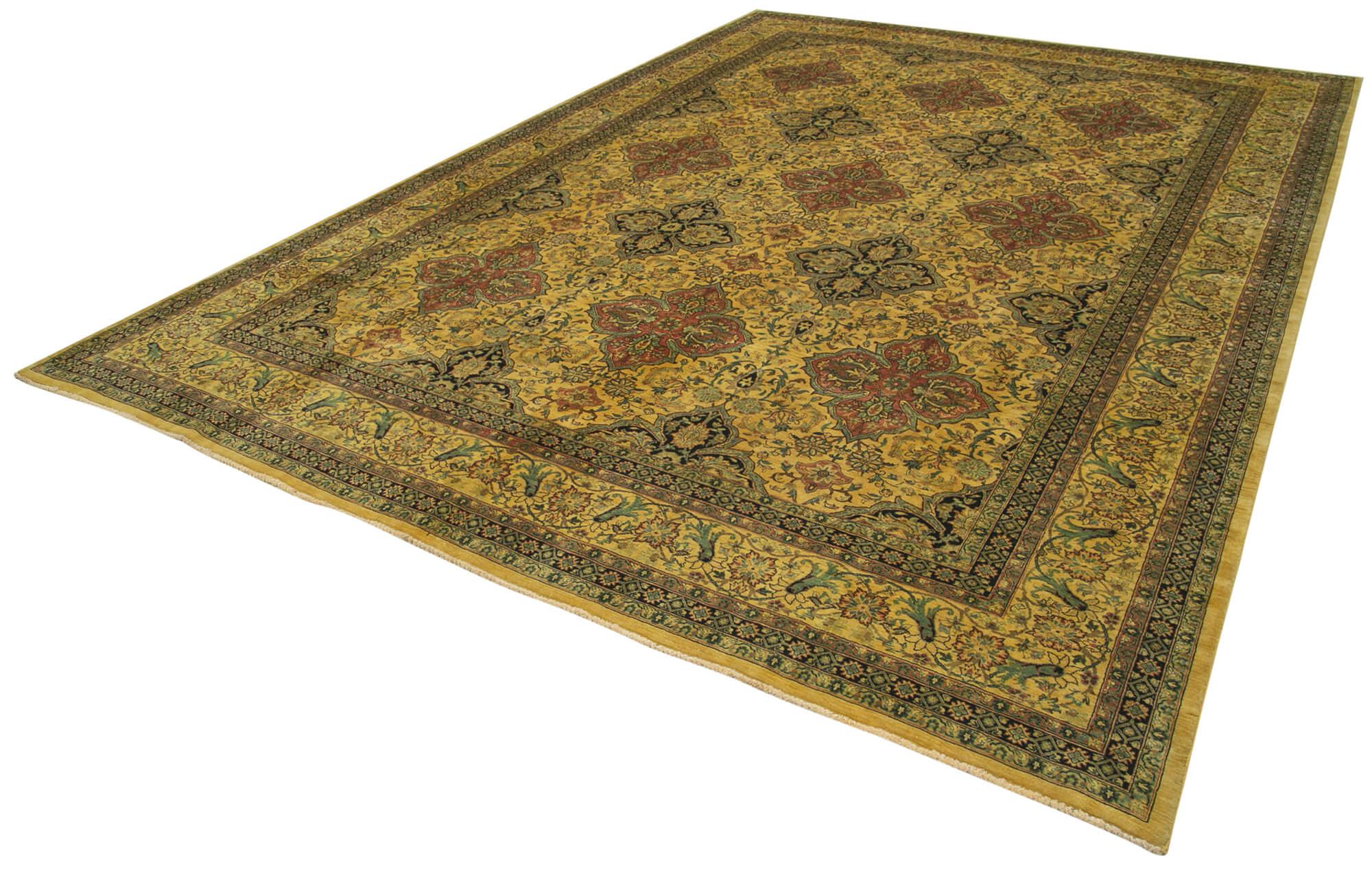 10 x 14 Yellow Oushak Rug - 3415