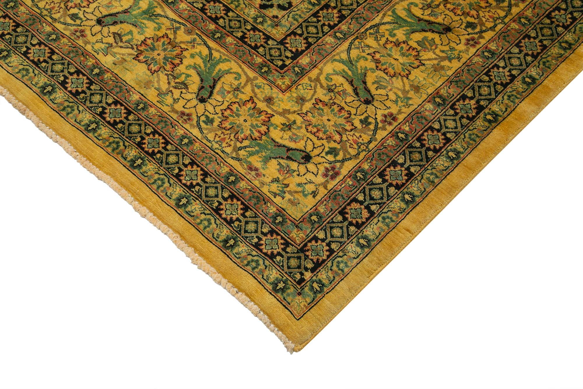 10 x 14 Yellow Oushak Rug - 3415