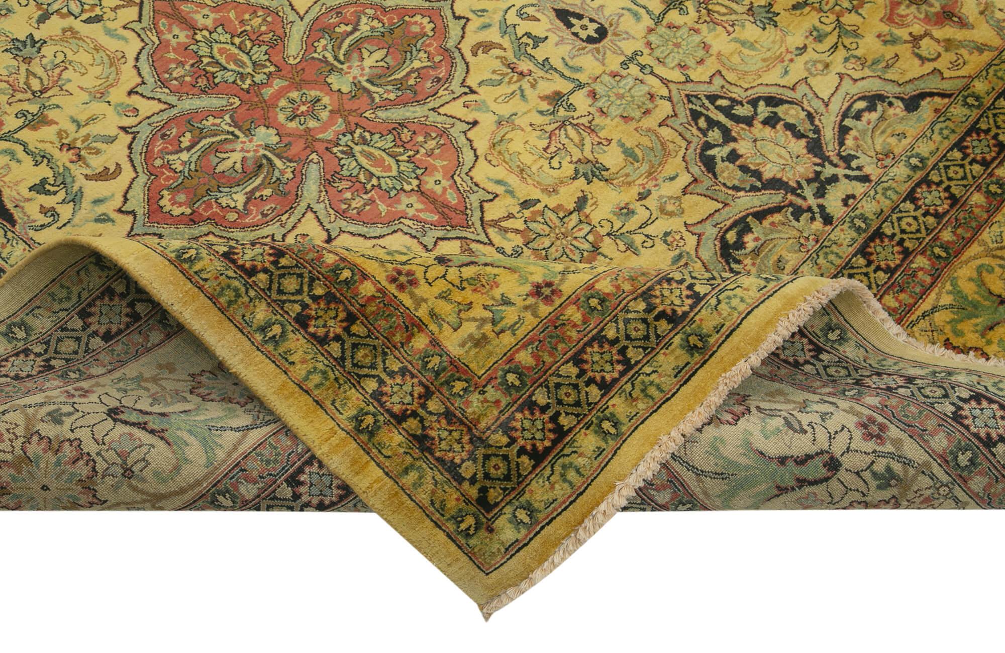 10 x 14 Yellow Oushak Rug - 3415