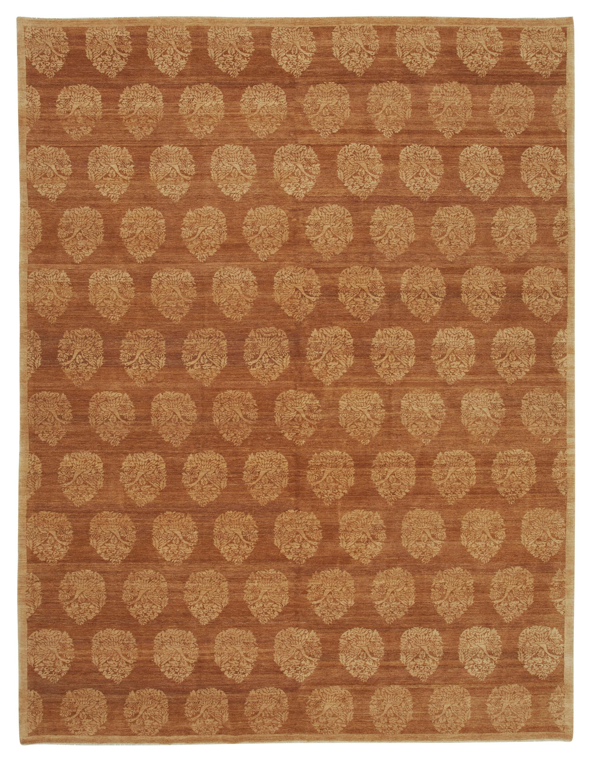 9 x 12 Red Oushak Rug - 3417