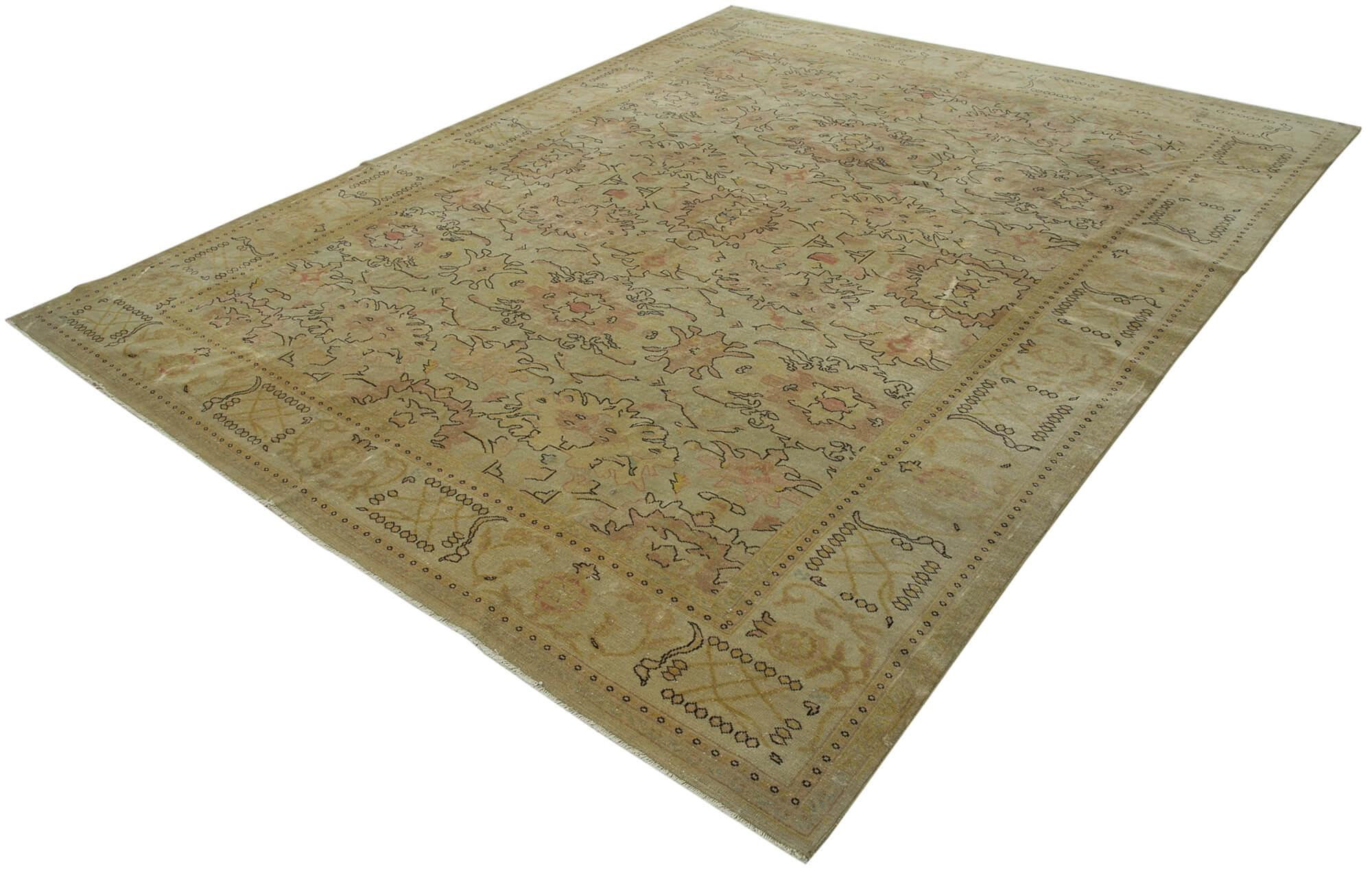 8 x 10 Beige Oushak Rug - 3422