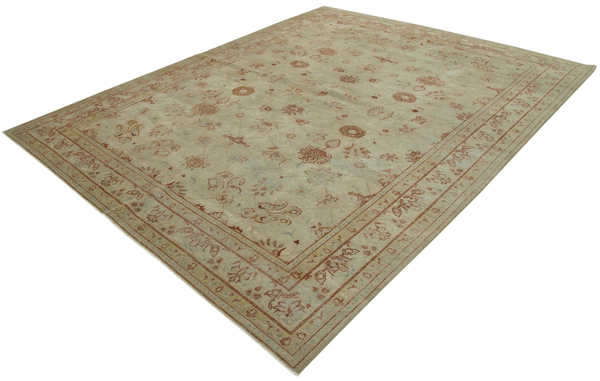 8 x 10 Beige Oushak Rug - 3423