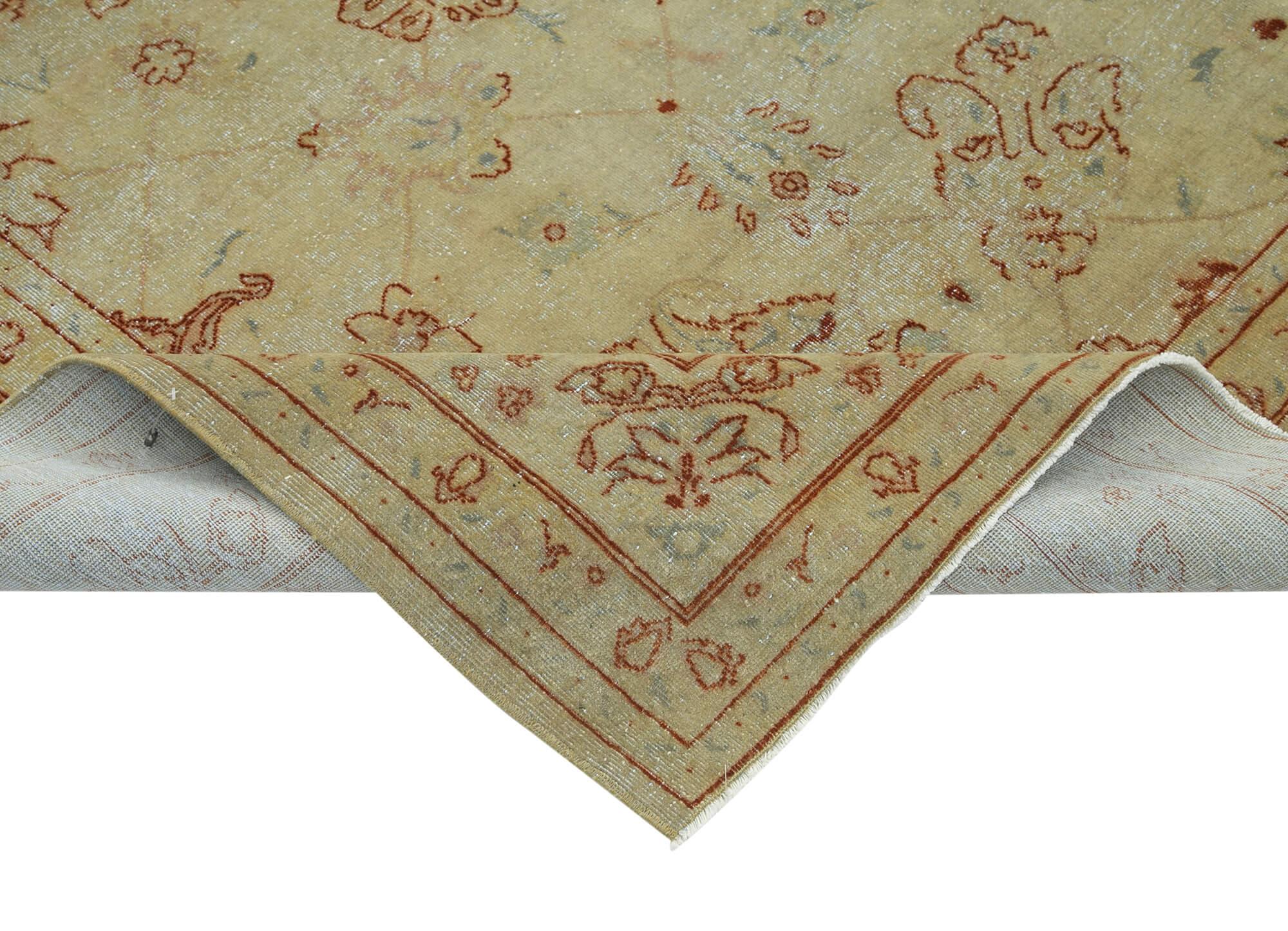 8 x 10 Beige Oushak Rug - 3423