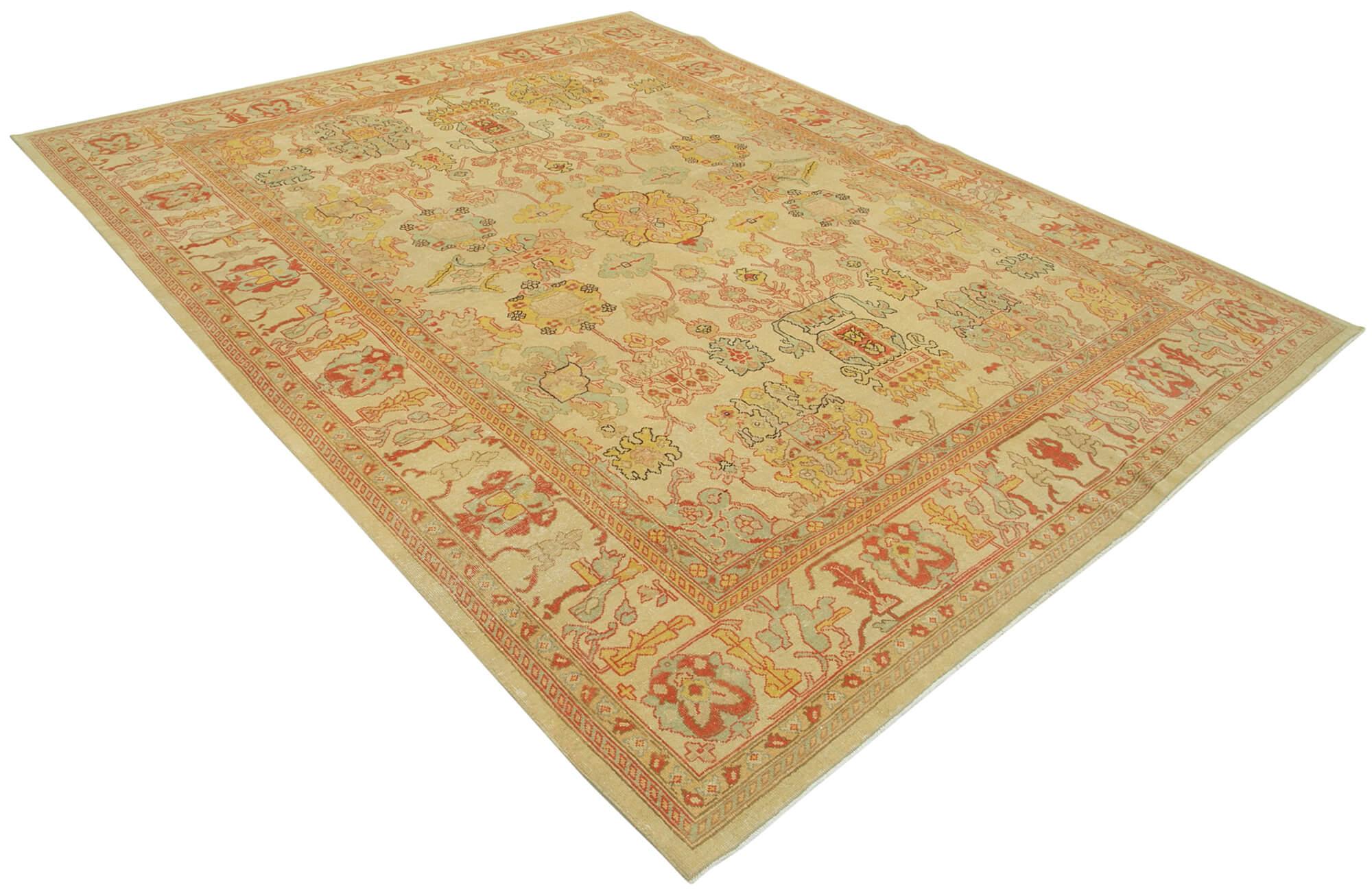 8 x 10 Beige Oushak Rug - 3425