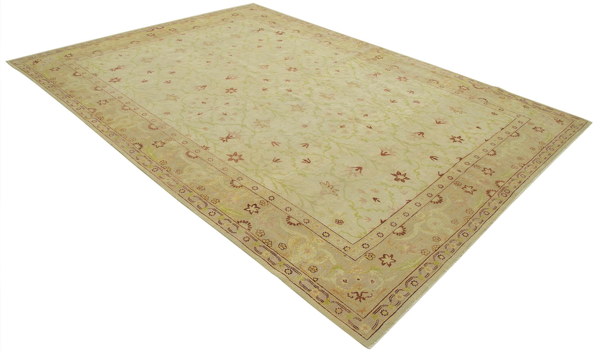 8 x 11 Beige Oushak Rug - 3426