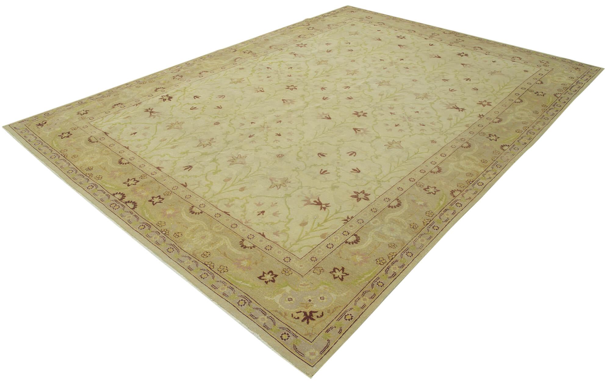 8 x 11 Beige Oushak Rug - 3426