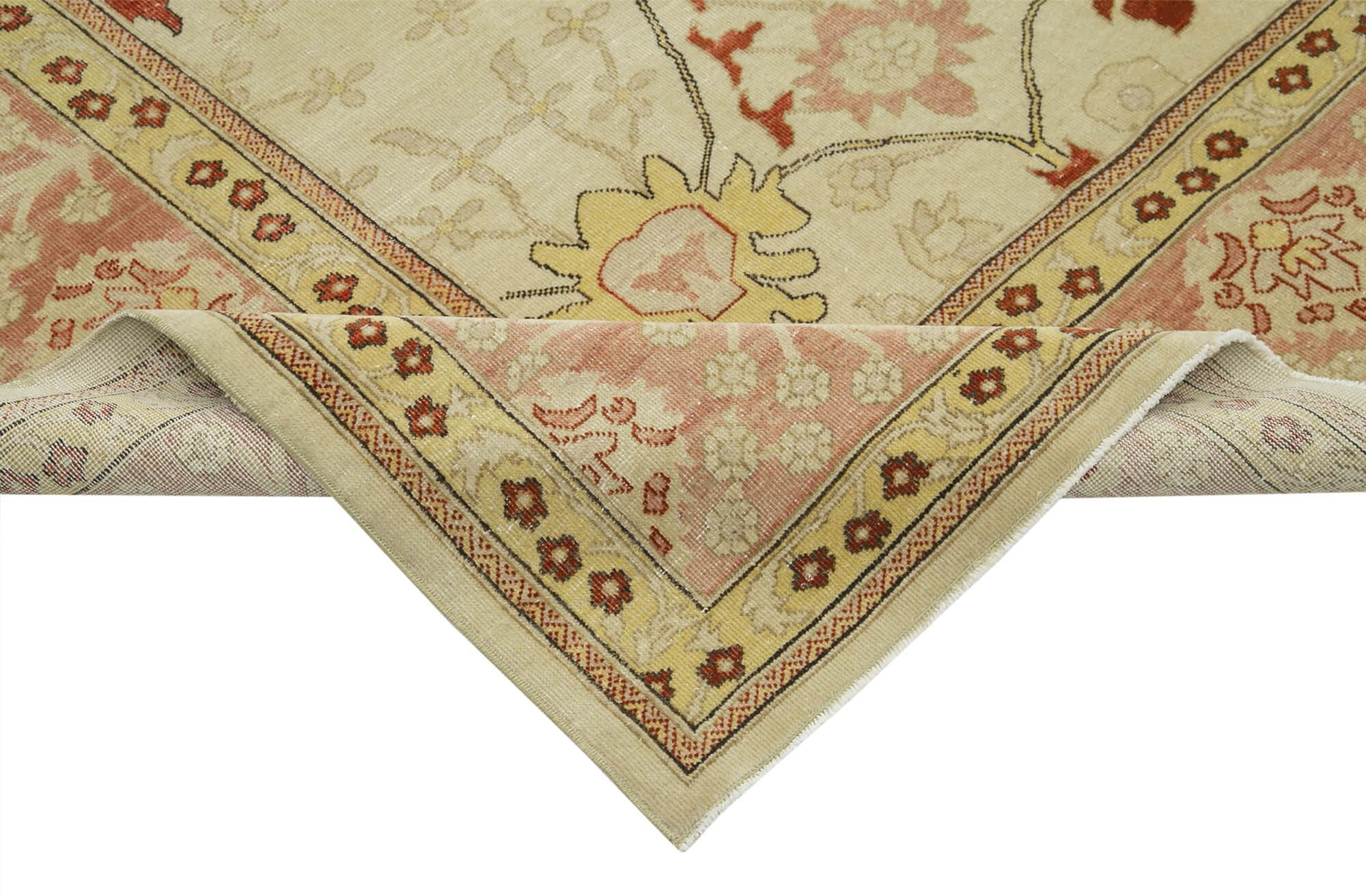 9 x 12 Beige Oushak Rug - 3427