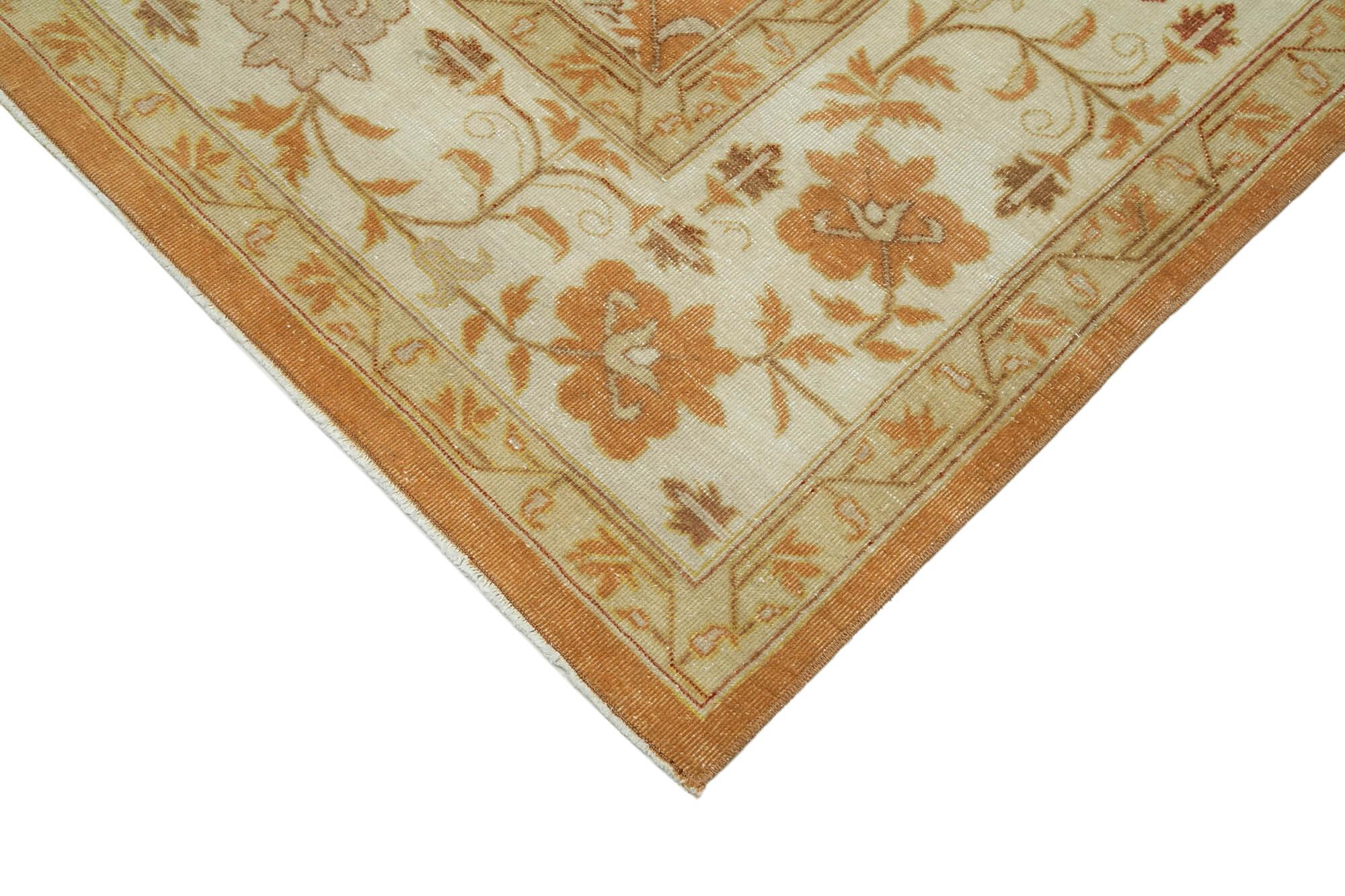 9 x 12 Beige Oushak Rug - 3428