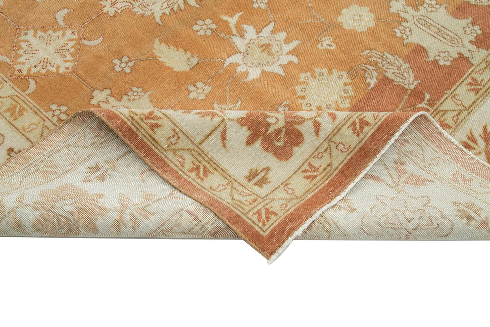 9 x 12 Beige Oushak Rug - 3428