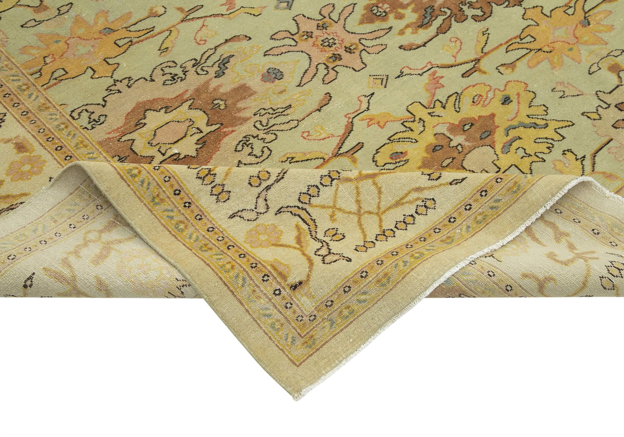 8 x 10 Beige Oushak Rug - 3429