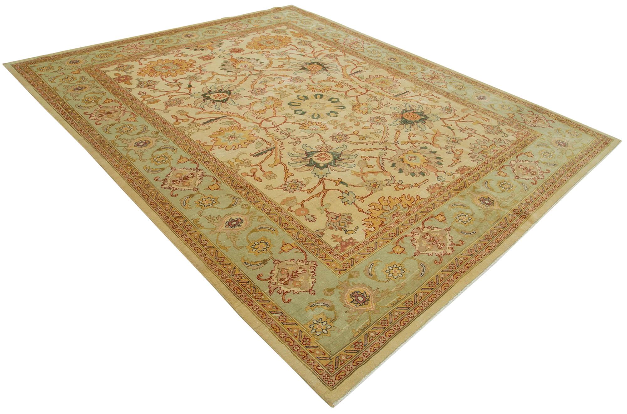 8 x 10 Beige Oushak Rug - 3432