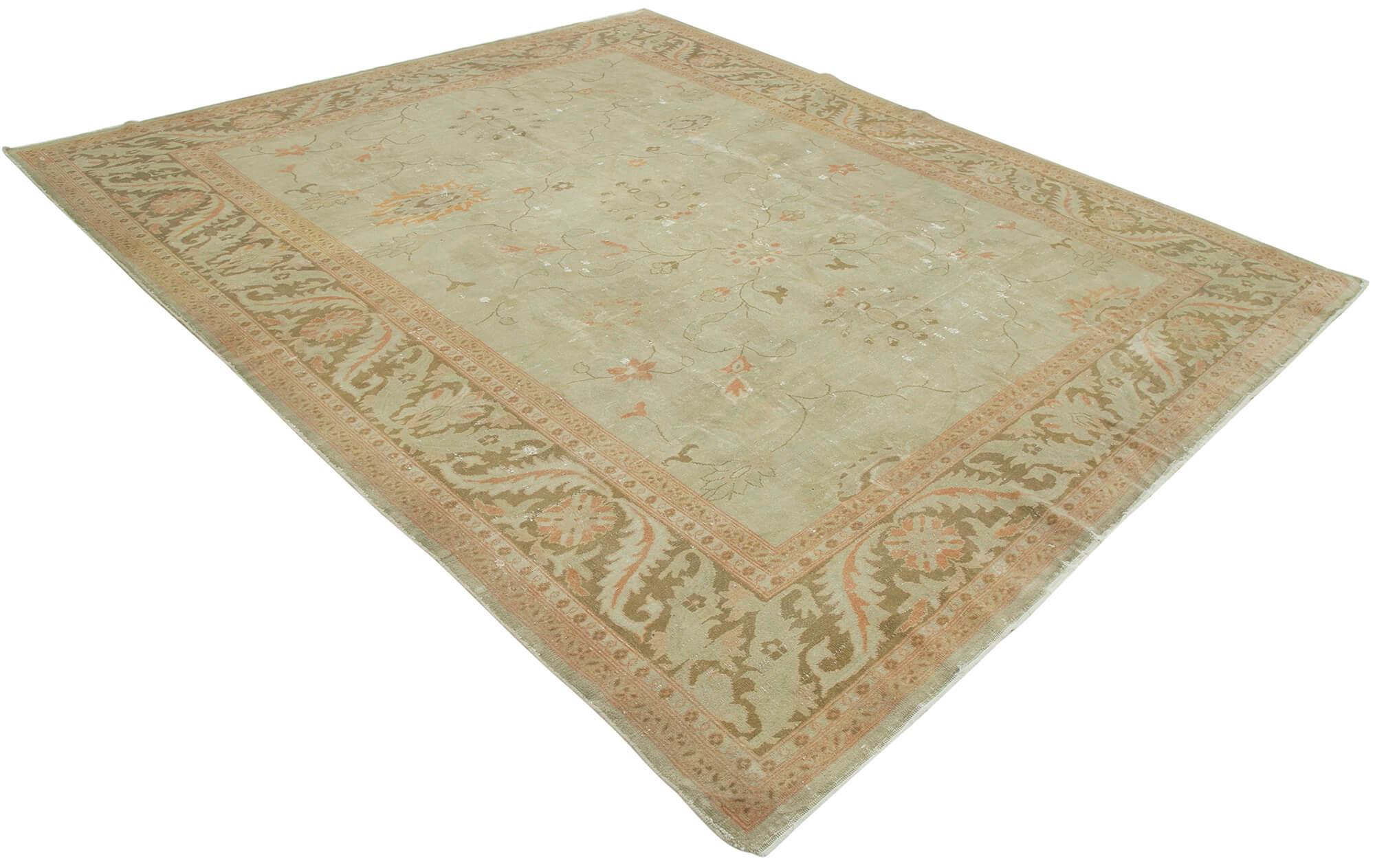 8 x 10 Beige Oushak Rug - 3433