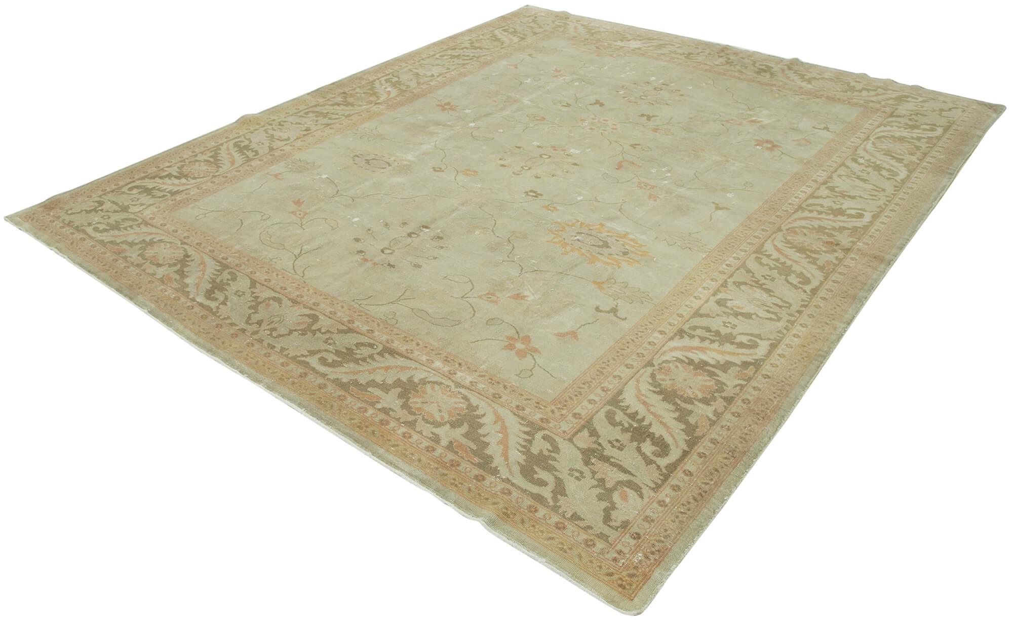 8 x 10 Beige Oushak Rug - 3433