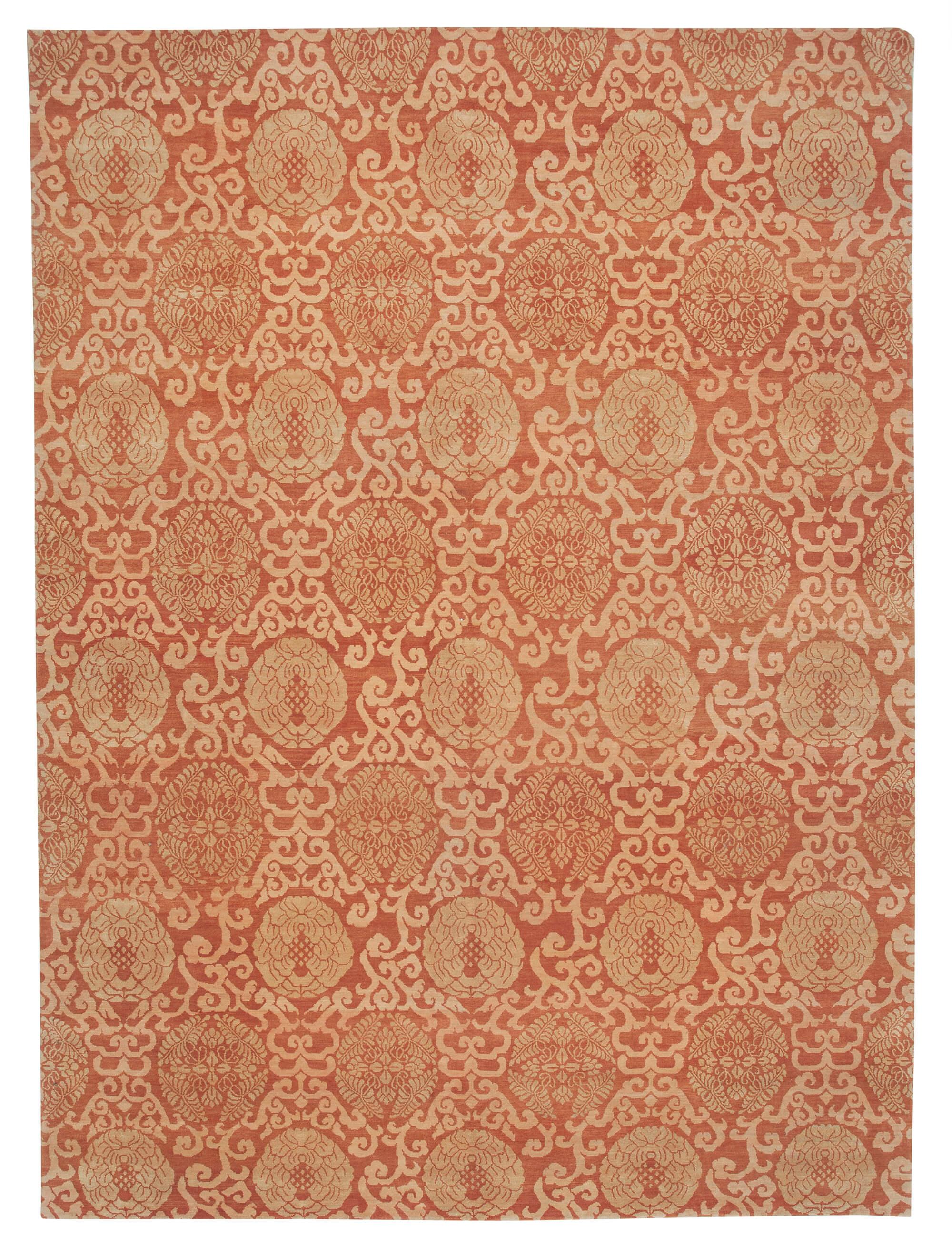 10 x 14 Red Oushak Rug - 3435