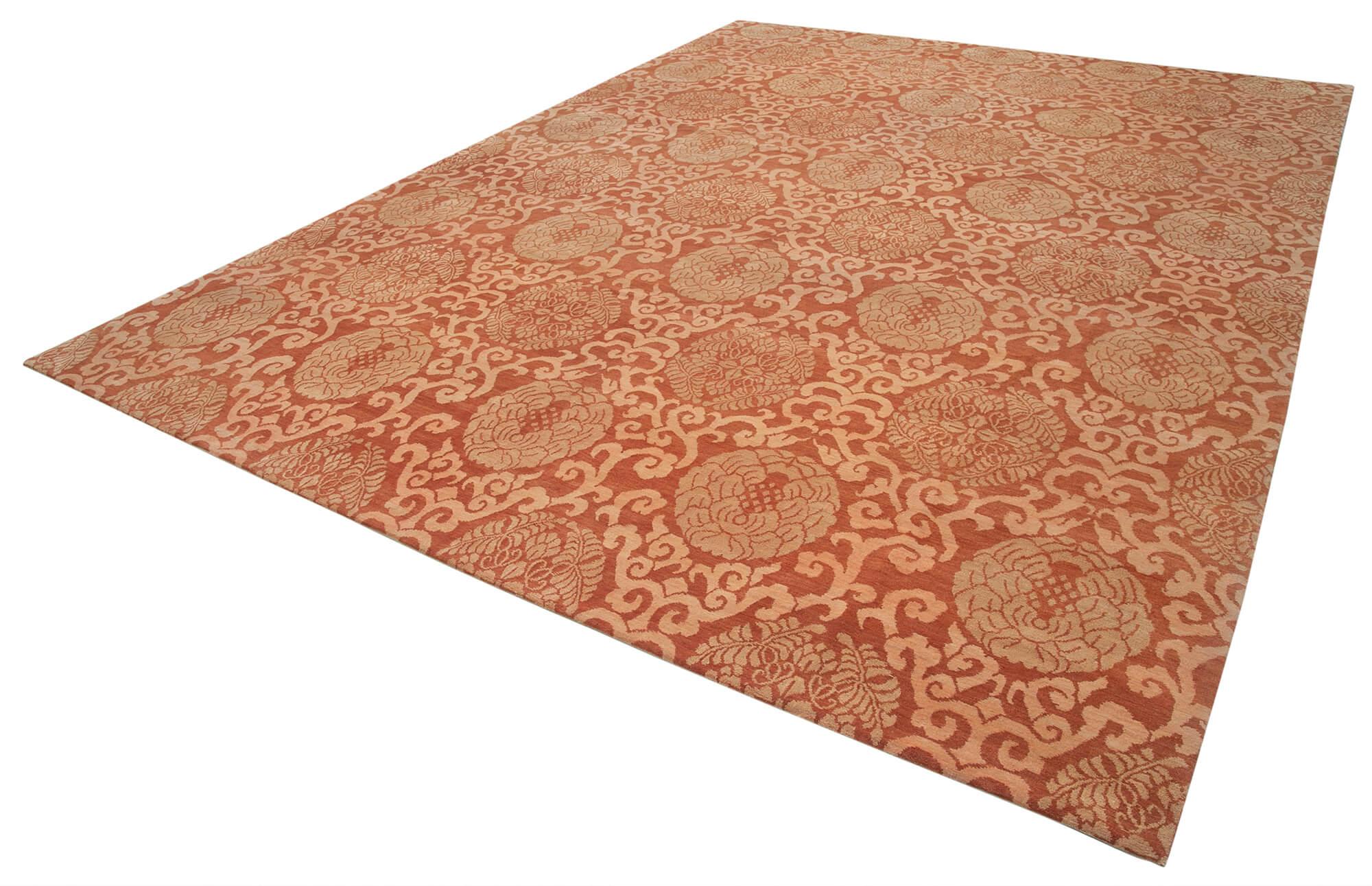 10 x 14 Red Oushak Rug - 3435