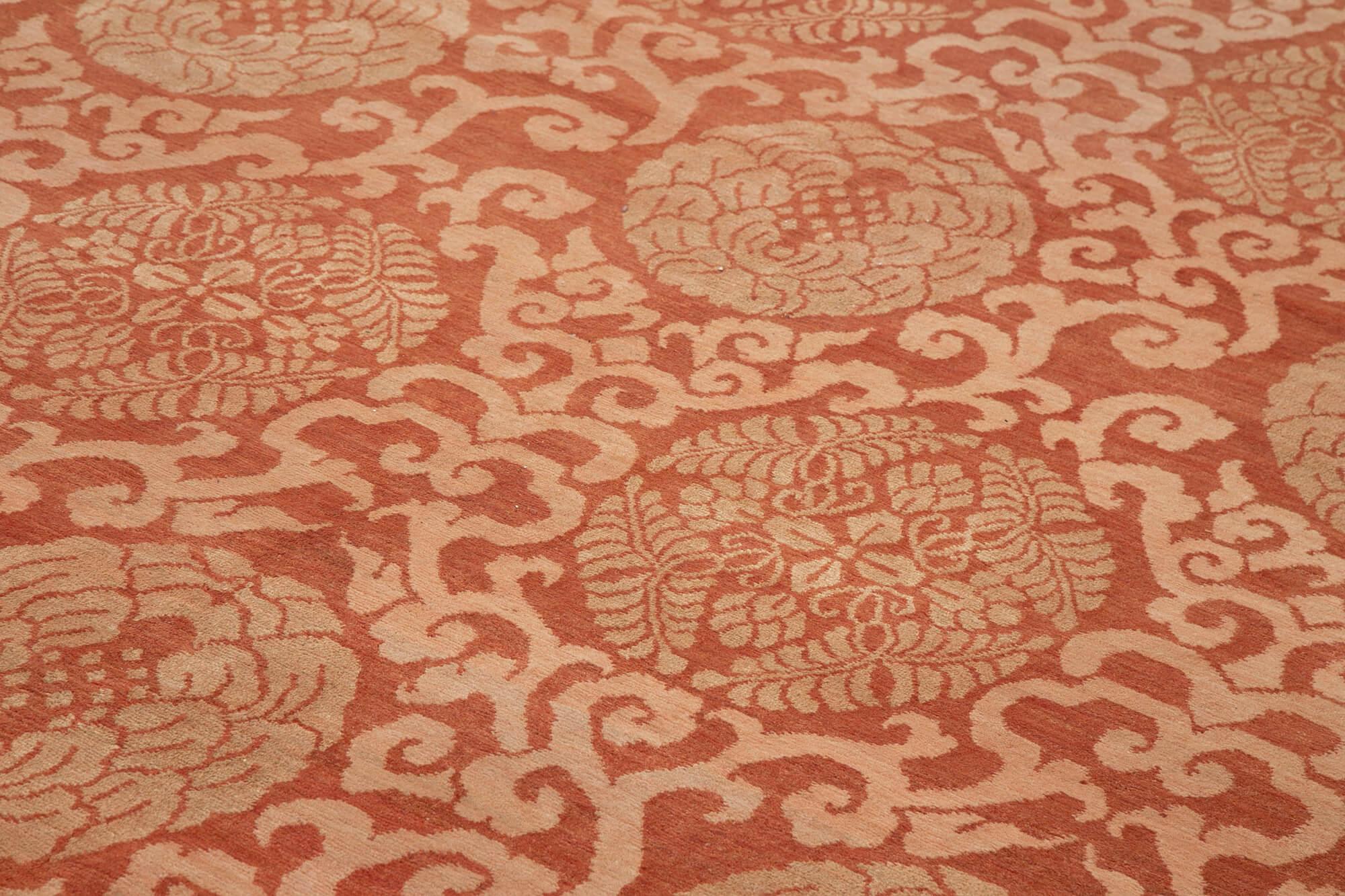 10 x 14 Red Oushak Rug - 3435