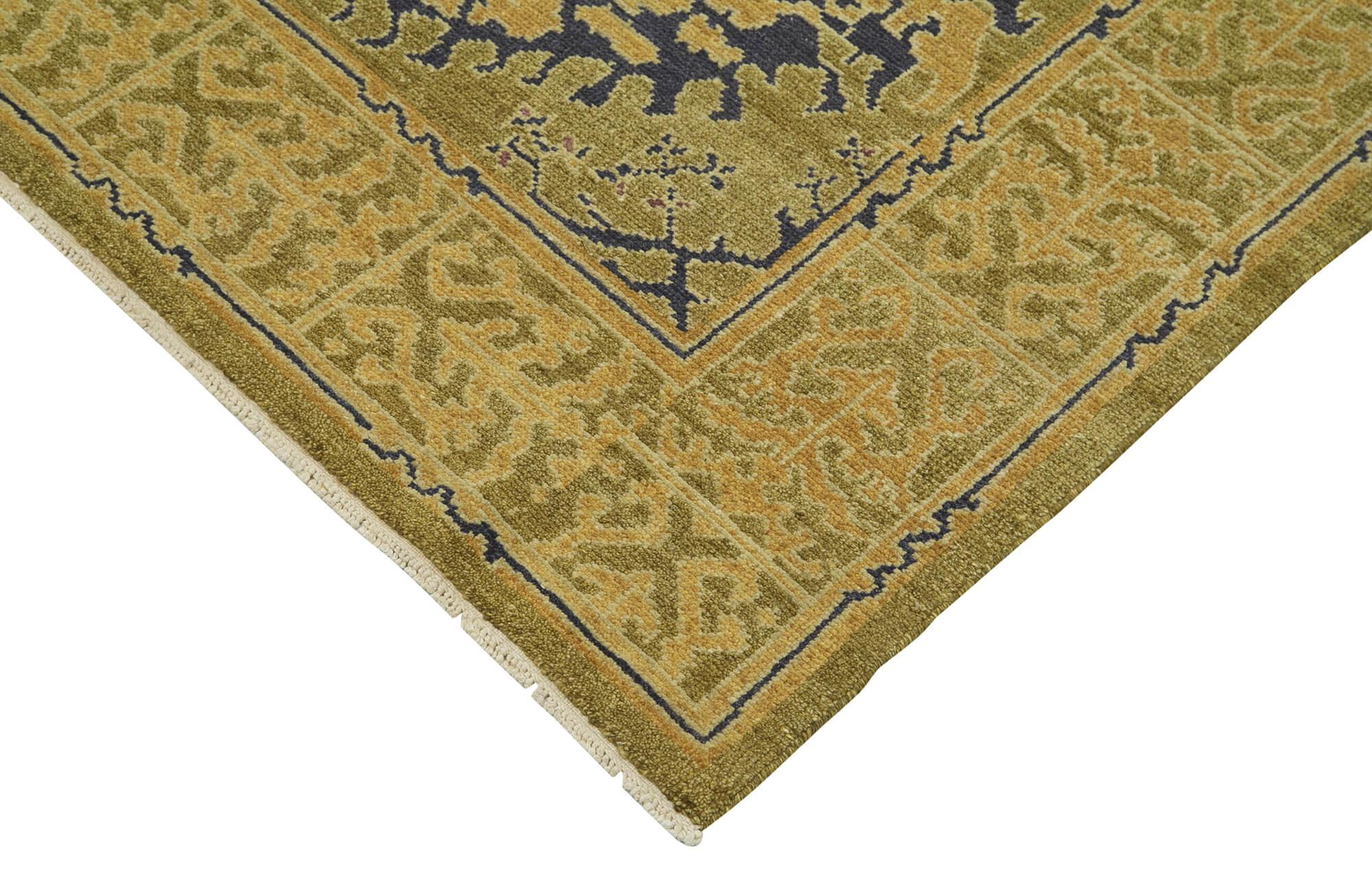 10 x 14 Green Oushak Rug - 3436