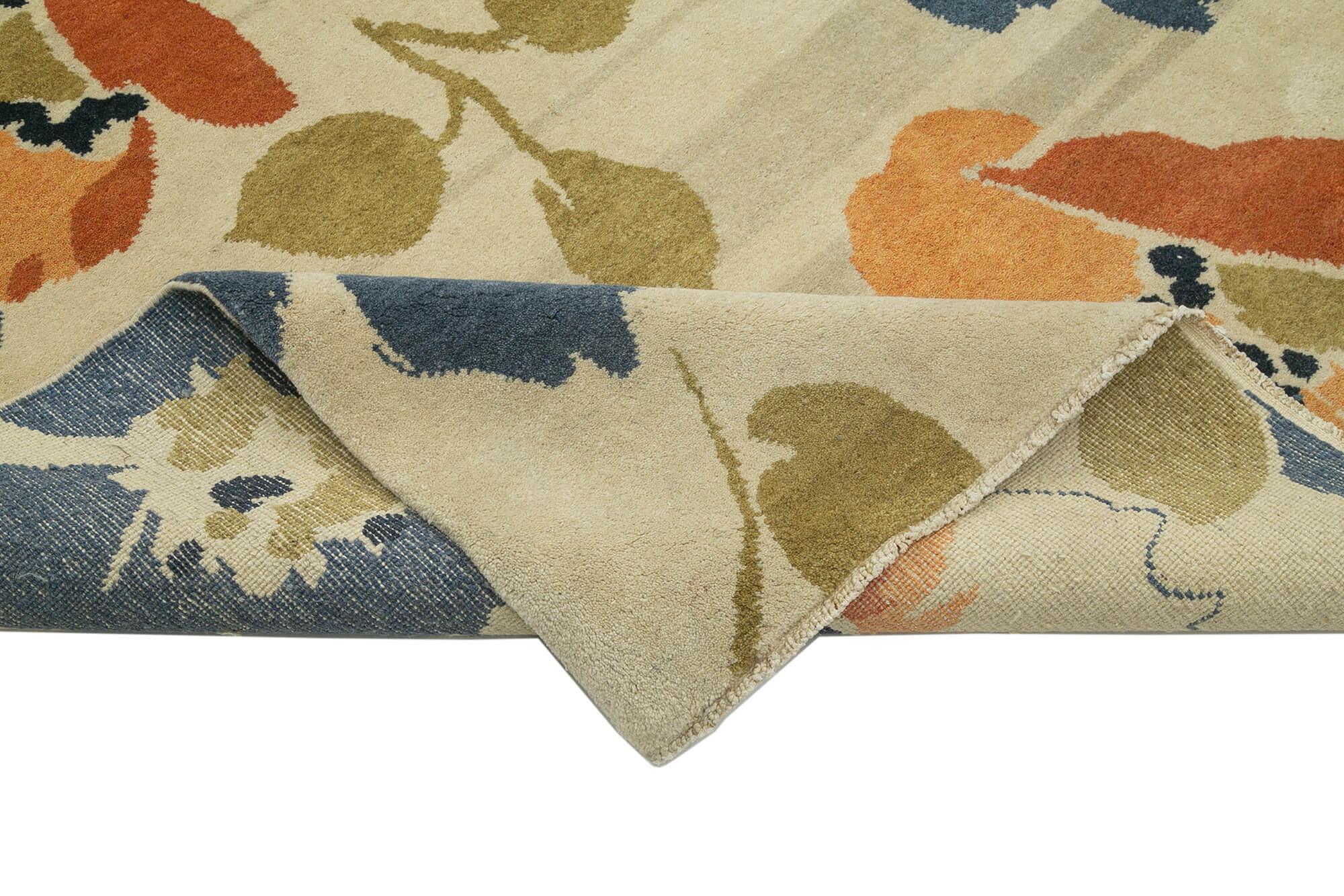 10 x 14 Beige Oushak Rug - 3438