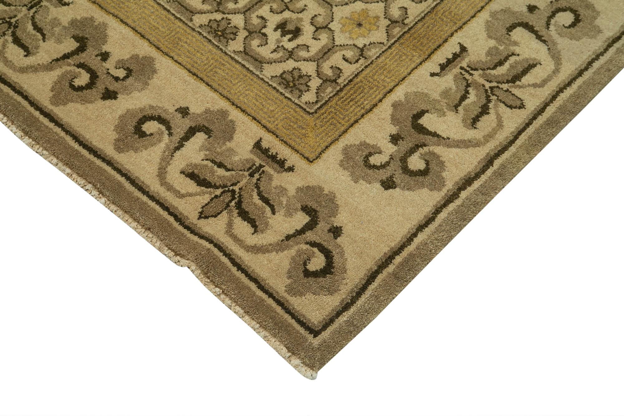 10 x 14 Beige Oushak Rug - 3440