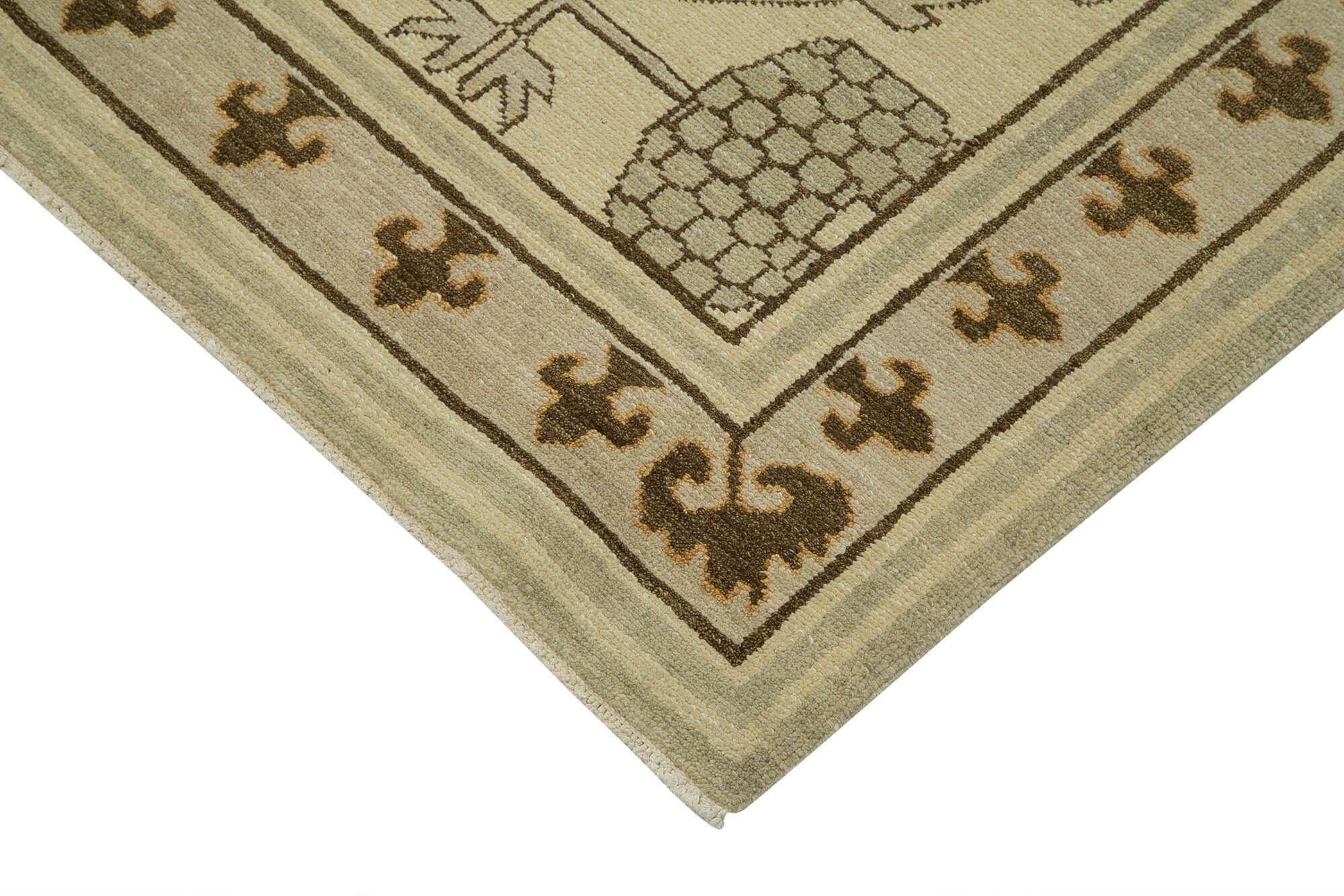 9 x 12 Beige Oushak Rug - 3441