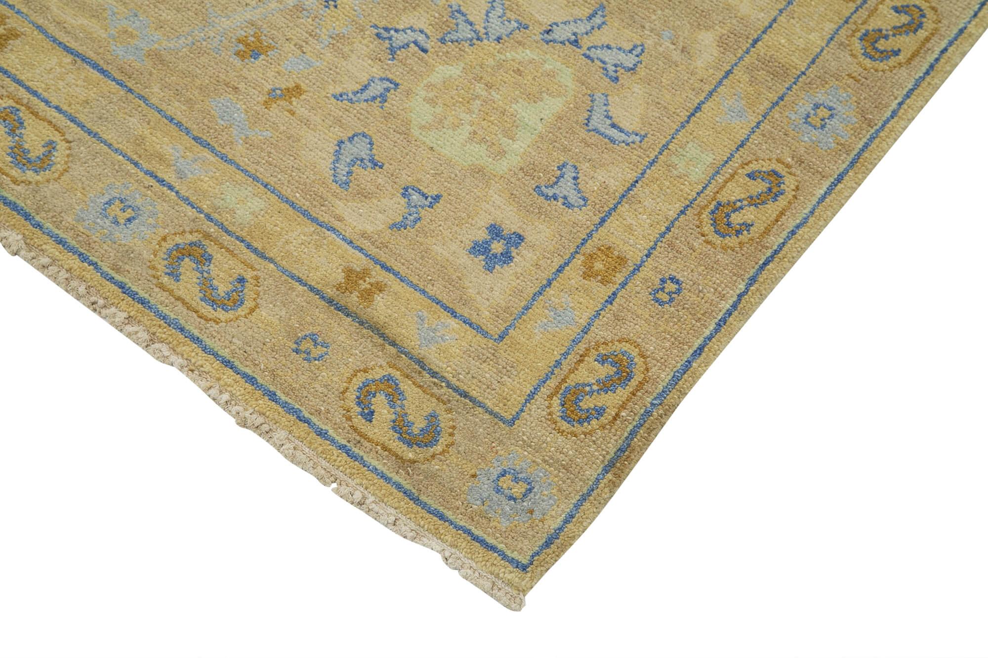 9 x 12 Beige Oushak Rug - 3442