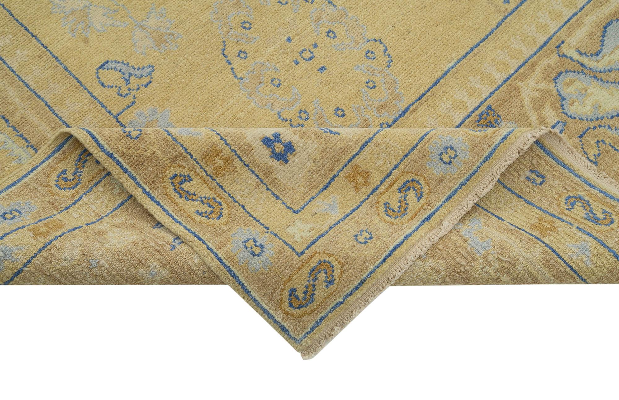 9 x 12 Beige Oushak Rug - 3442