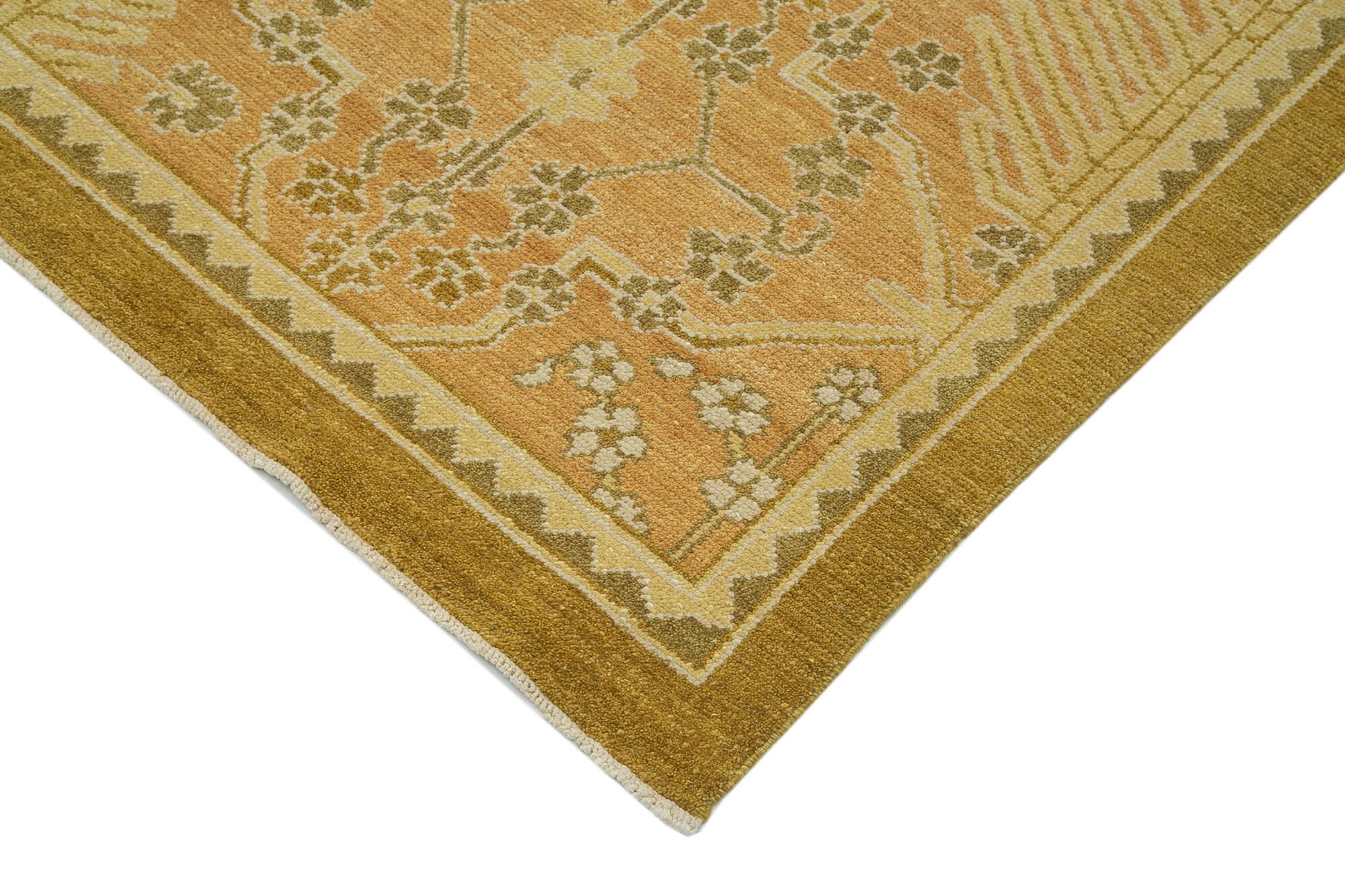 9 x 12 Beige Oushak Rug - 3443